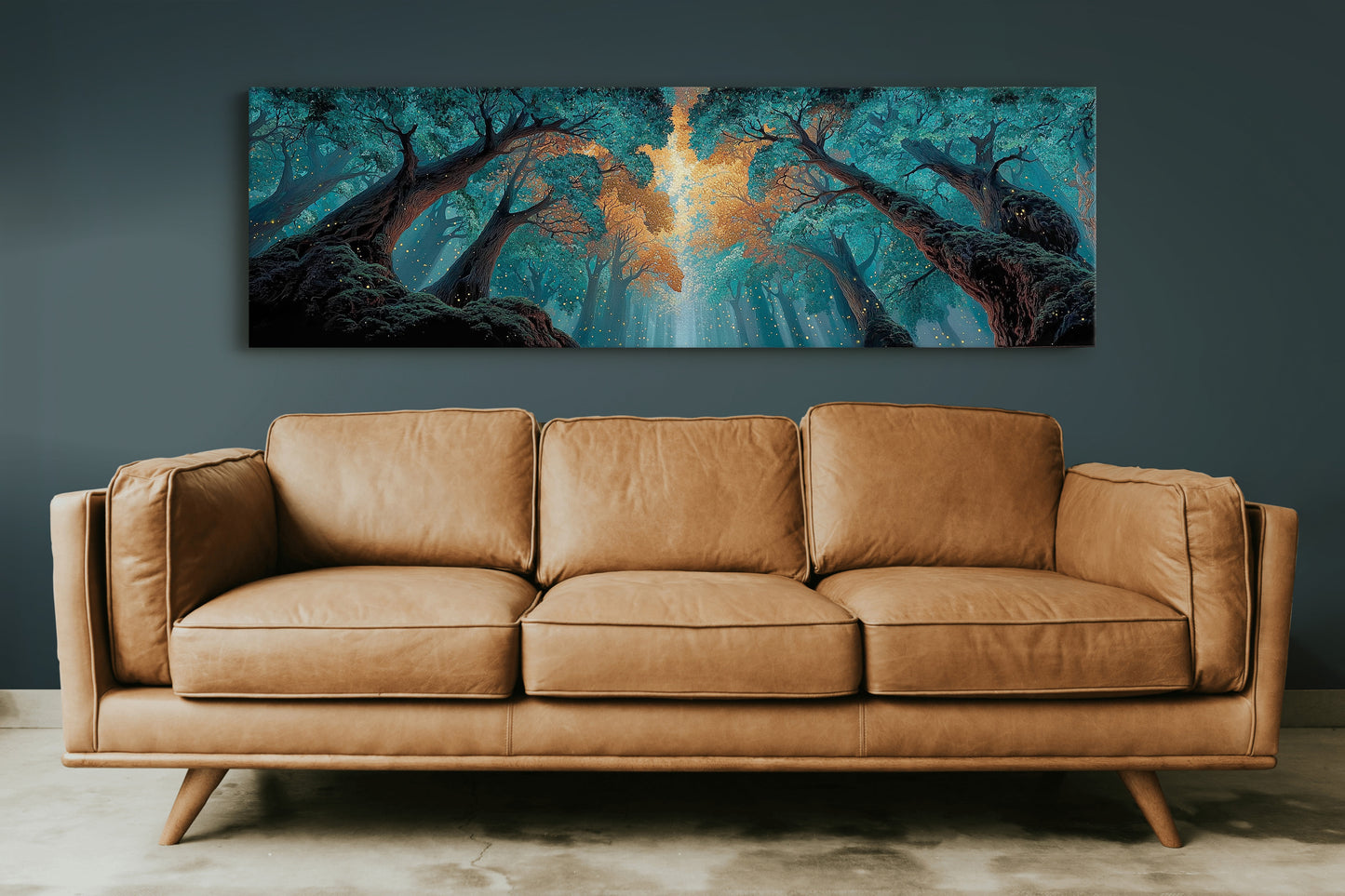 Golden Light Through the Enchanted Forest