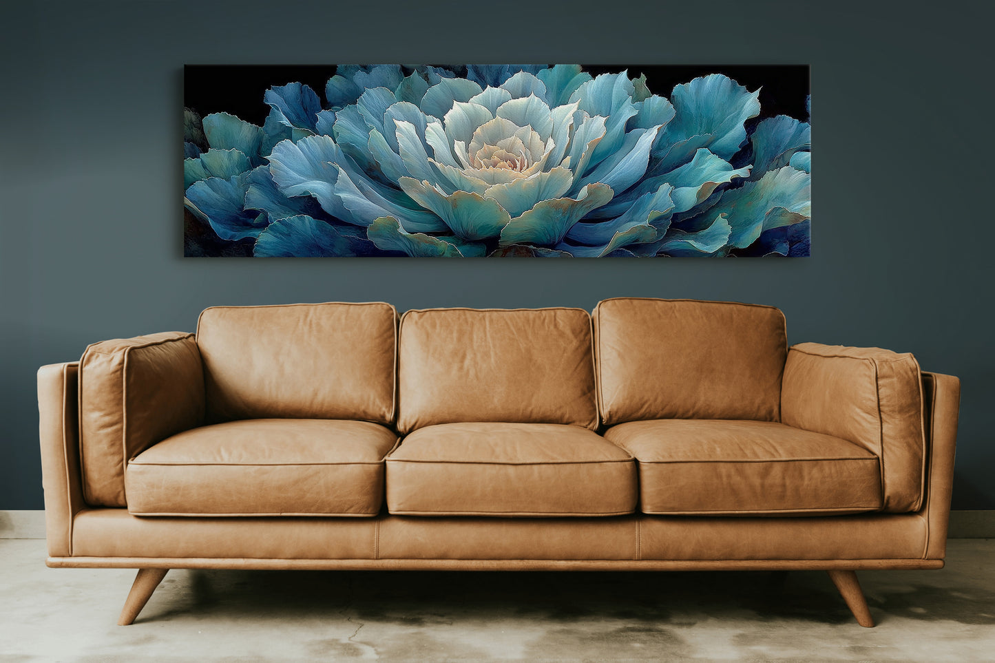 Midnight Bloom In Teal