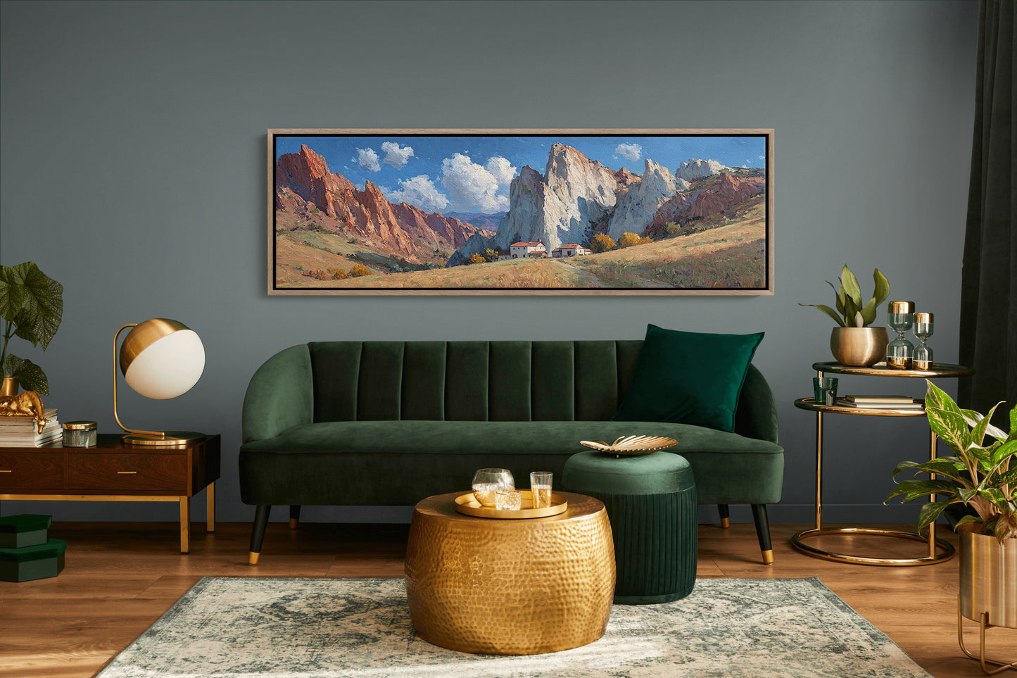 Valley Home Beneath Stone Giants