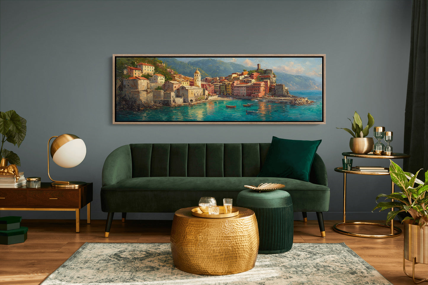 Sunlit Harbor of the Italian Coast