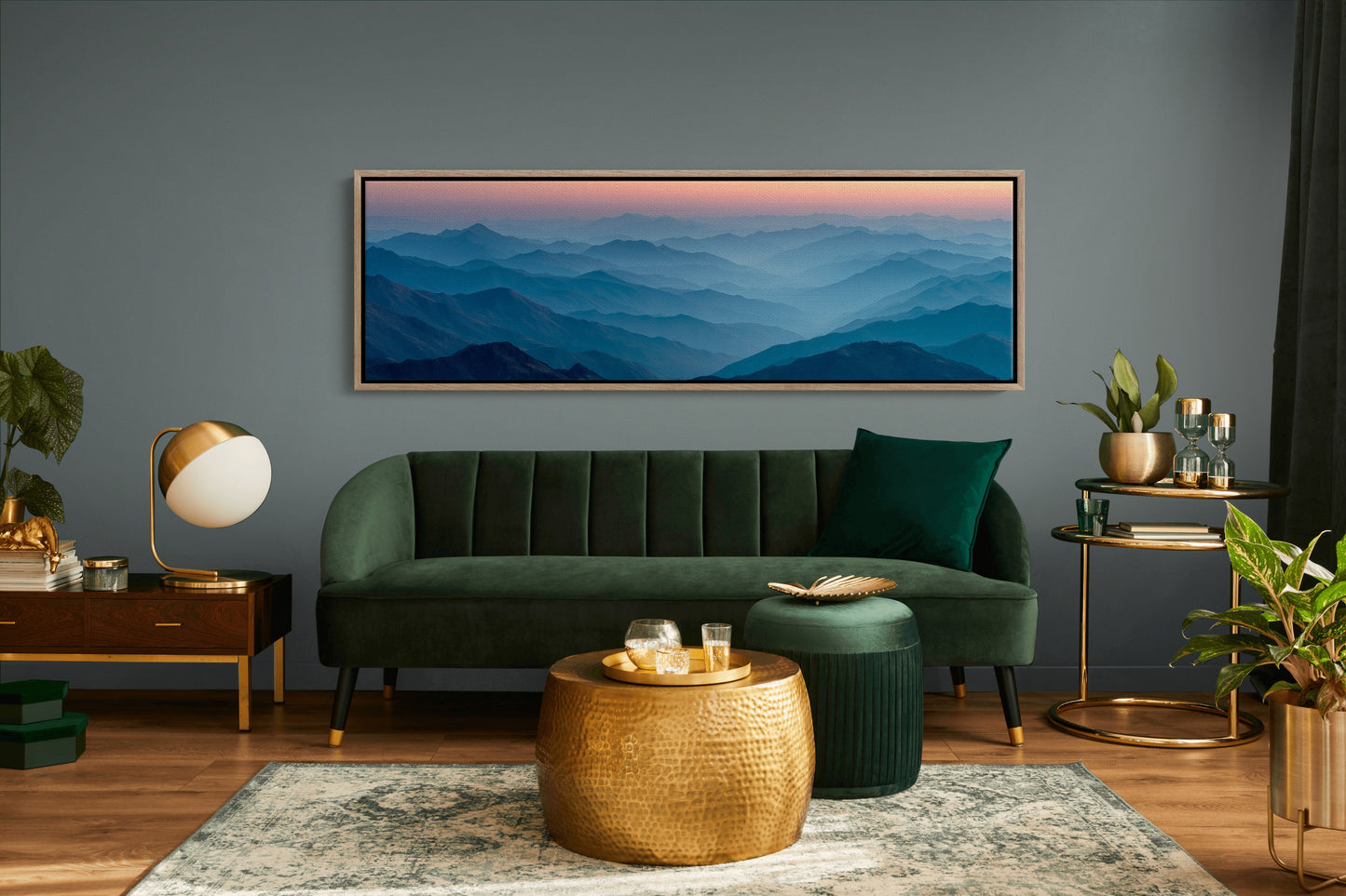 Blue Mountains Beneath A Quiet Dawn