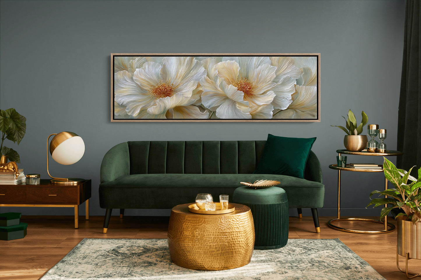 Golden Hearts Of White Blossoms