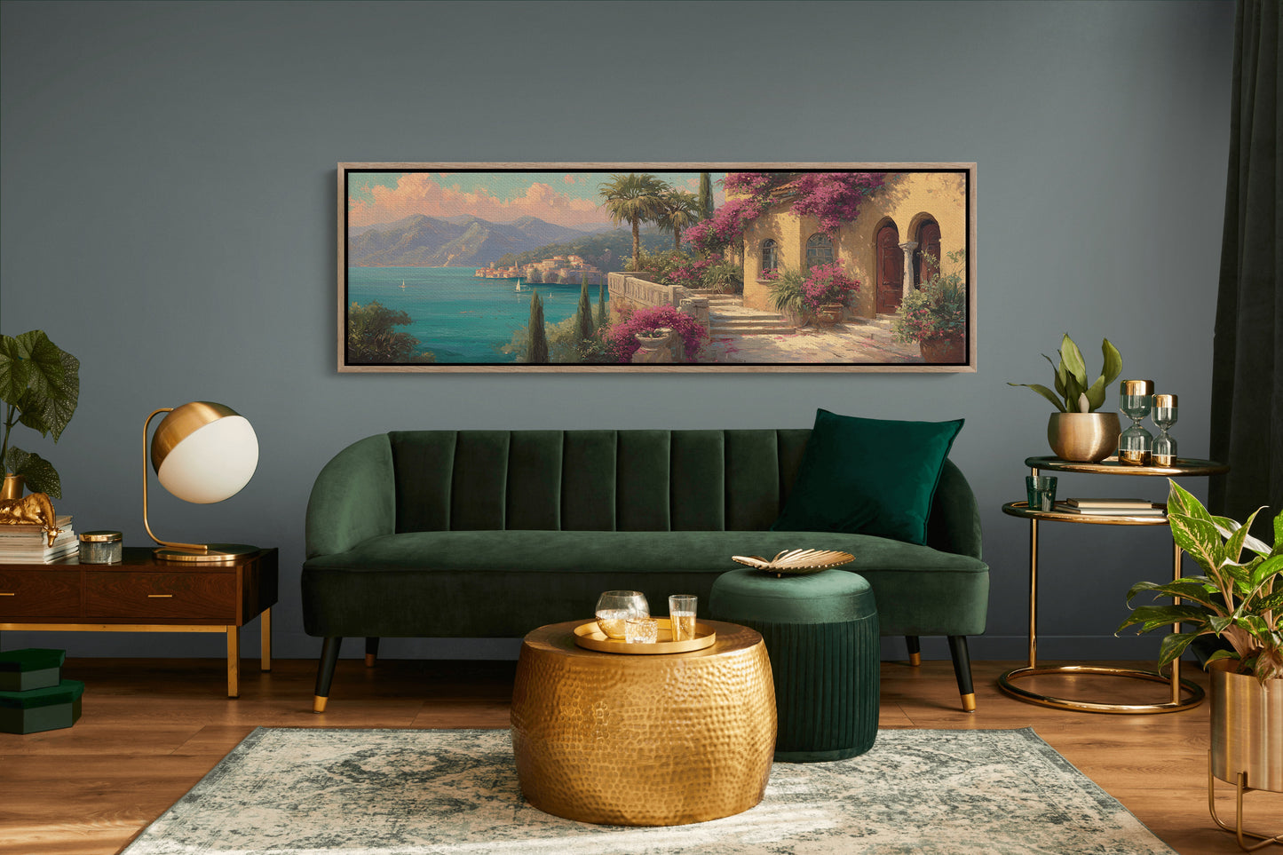 Terrace Overlooking The Blue Coast