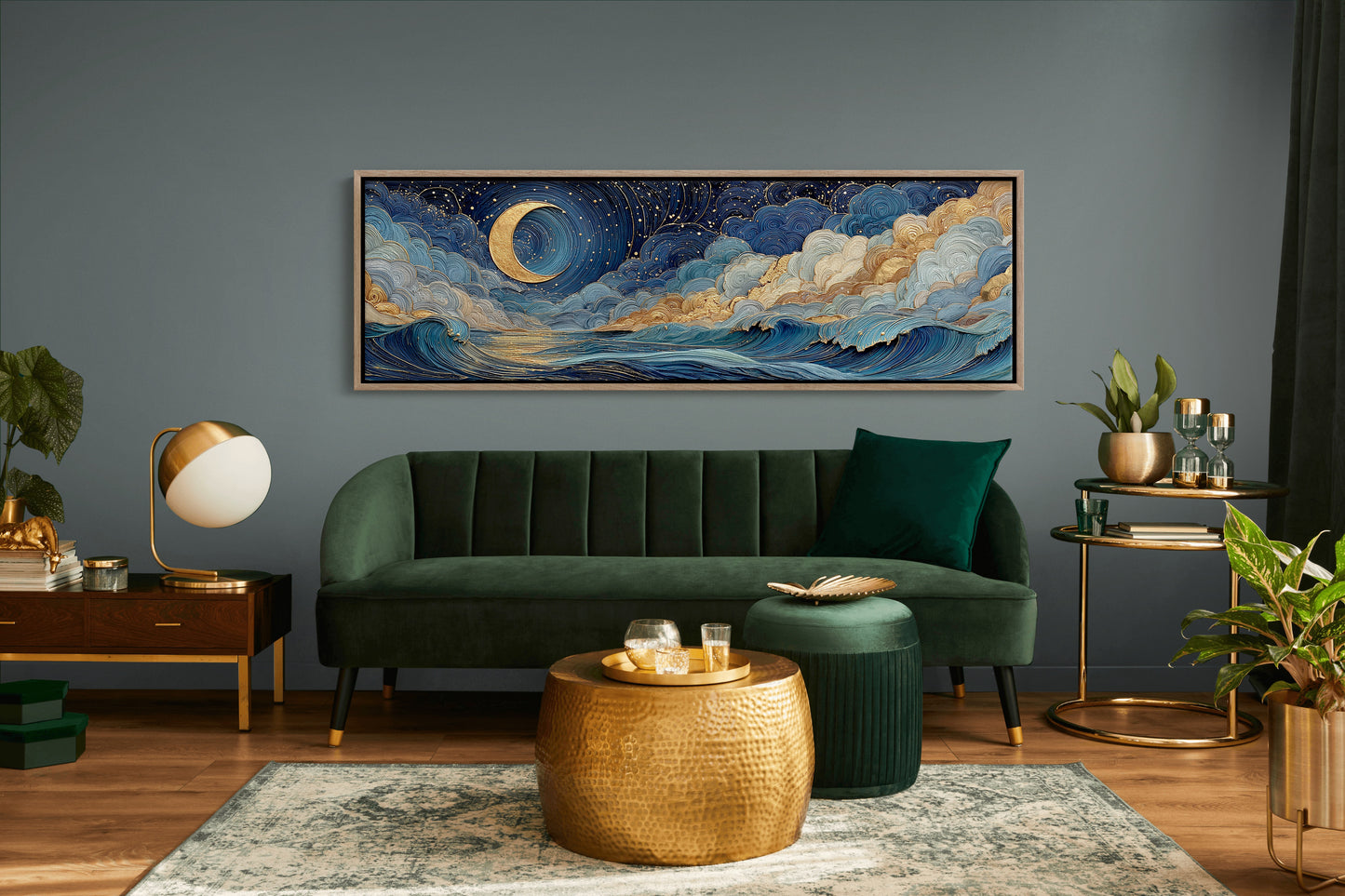 Celestial Moonlit Waves