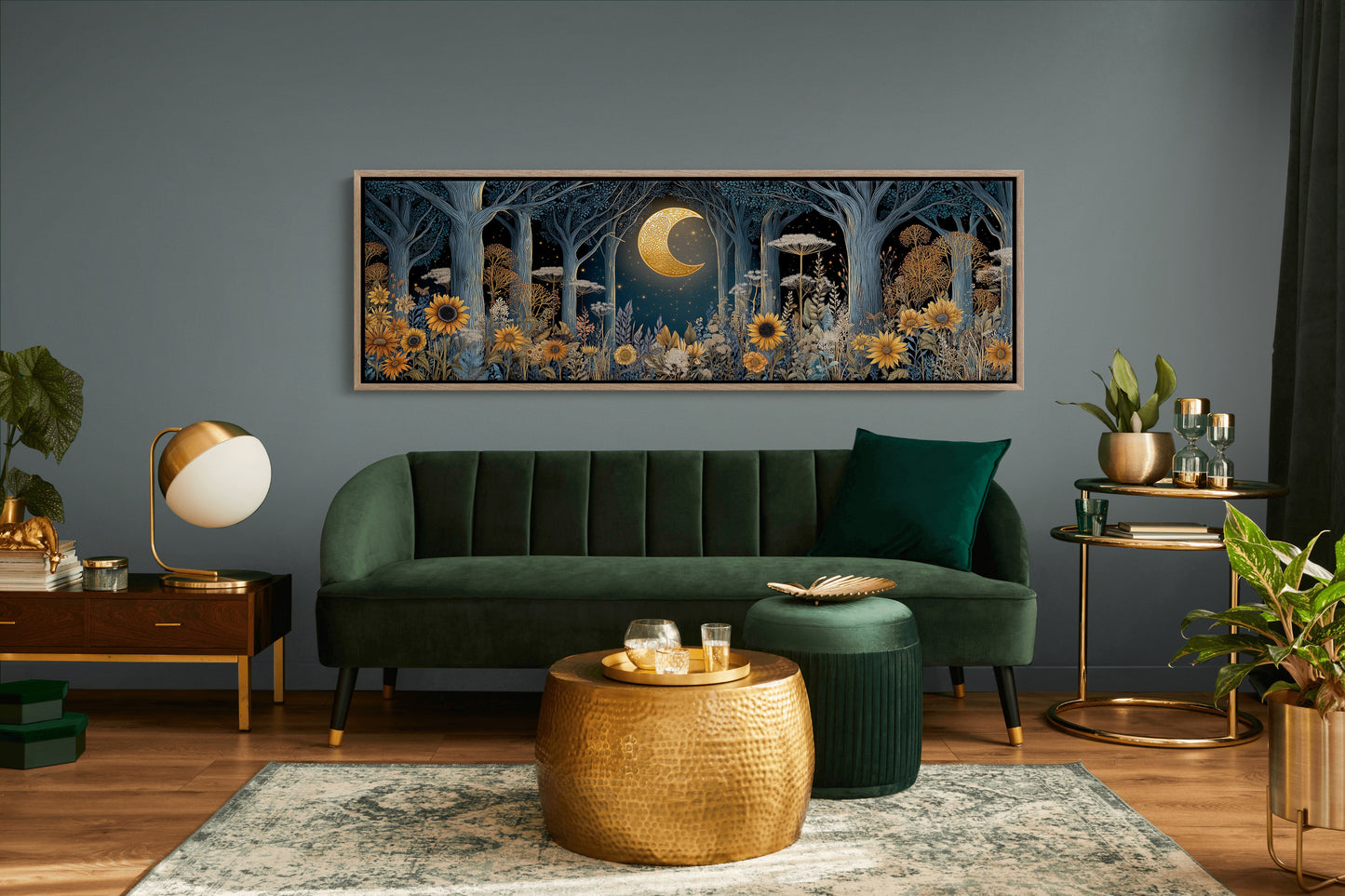 Moonlit Garden of Gold