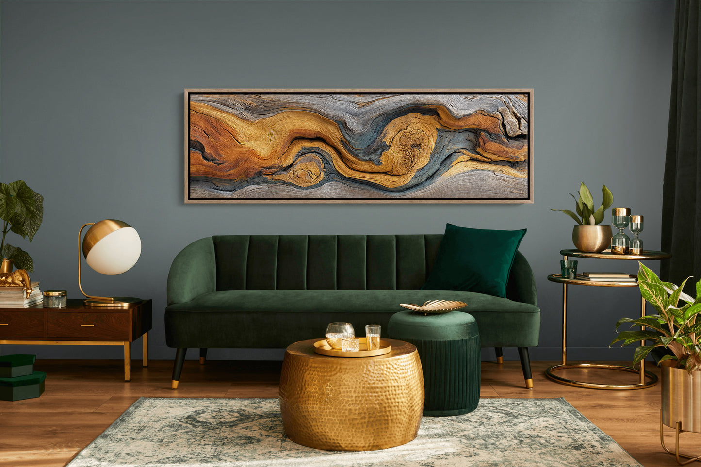 Golden Grain in Weathered Wood