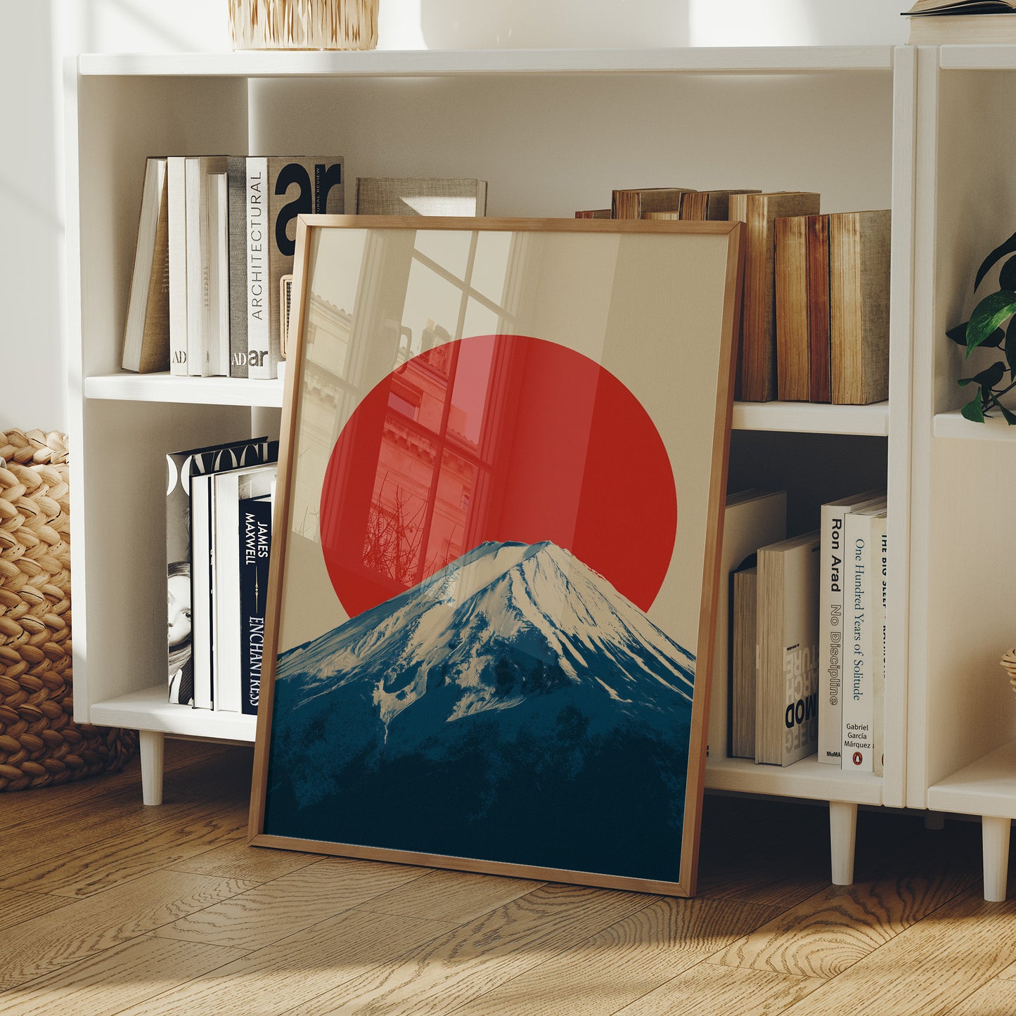 Crimson Sun Over Fuji