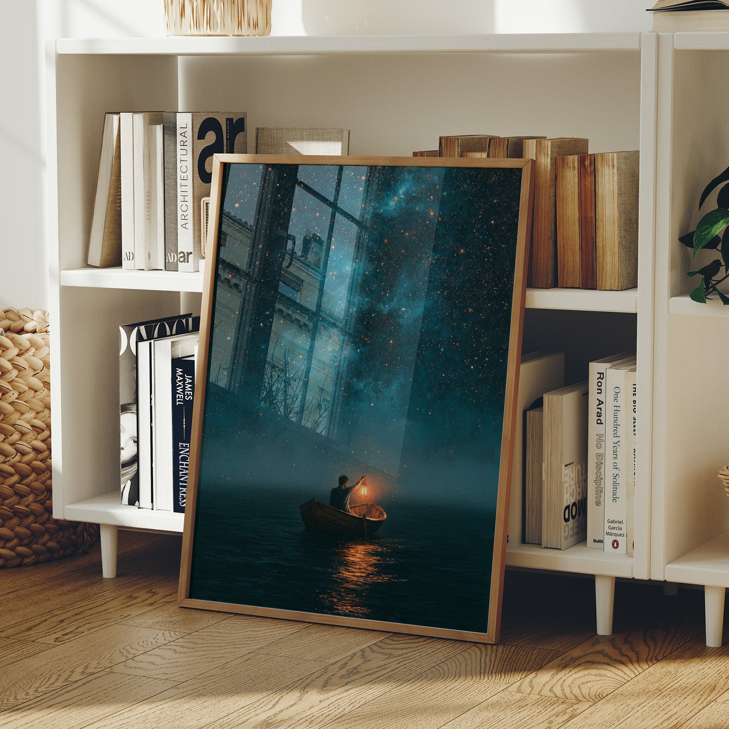 Lantern Boat Beneath The Stars
