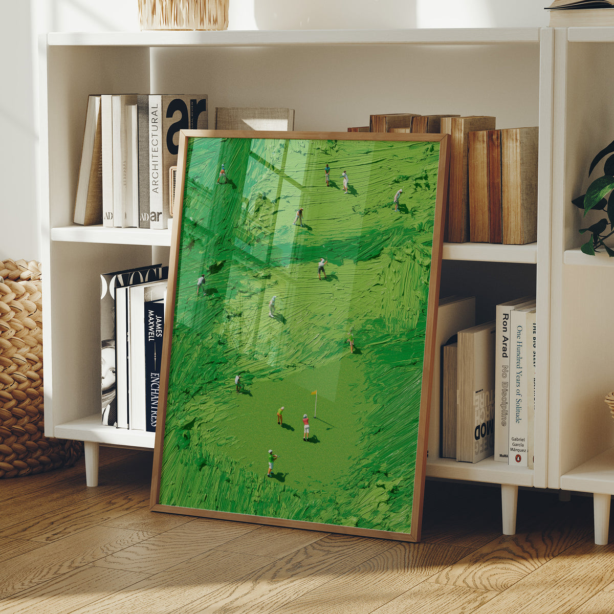 Aerial Golf Course Palette Knife