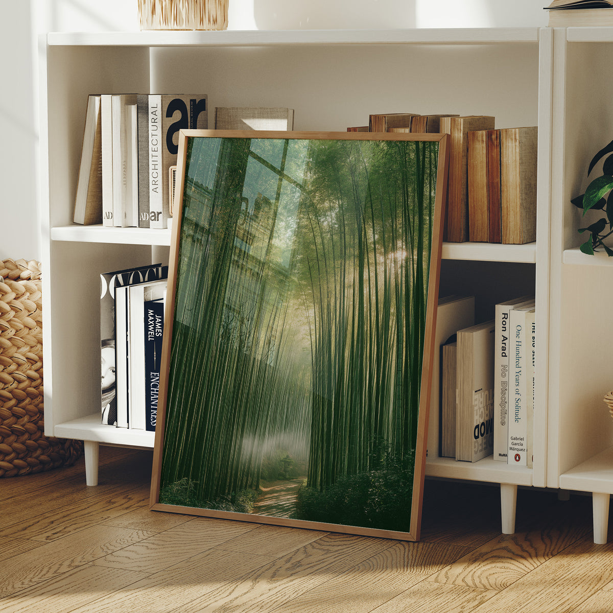 Misty Bamboo Forest Pathway