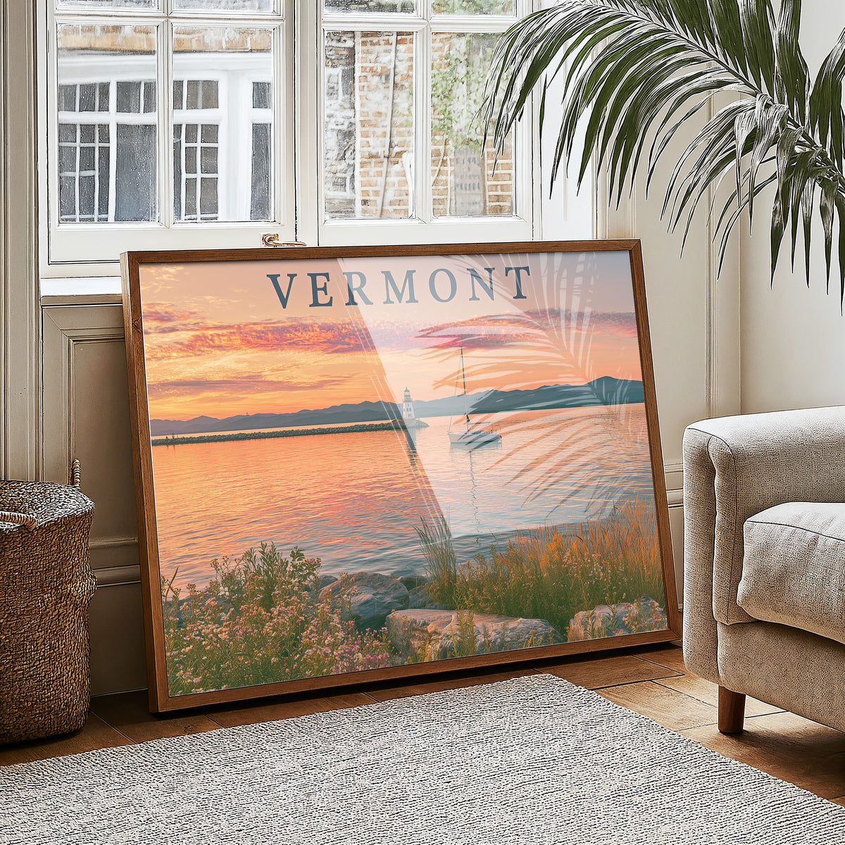 Vermont Lakeside Sunset Sail