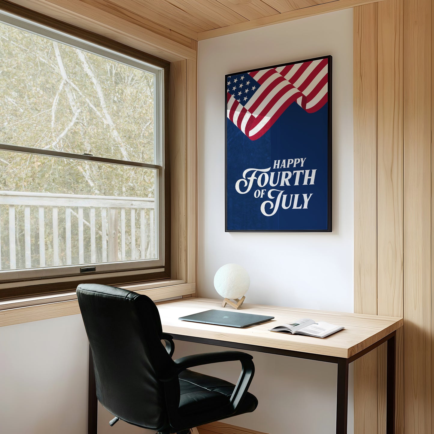 Happy Fourth of July, Flag Flying High