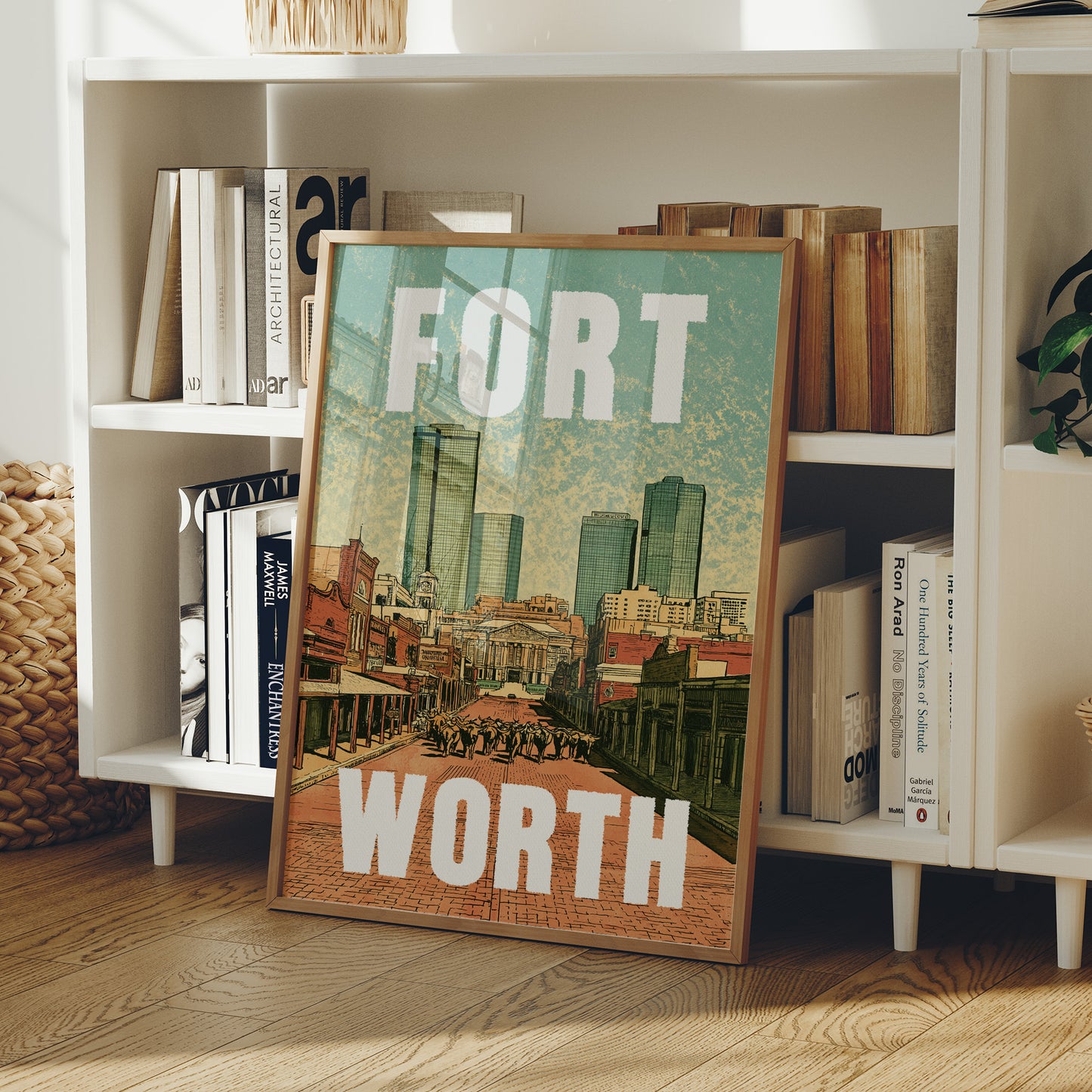 Fort Worth, Riso Print