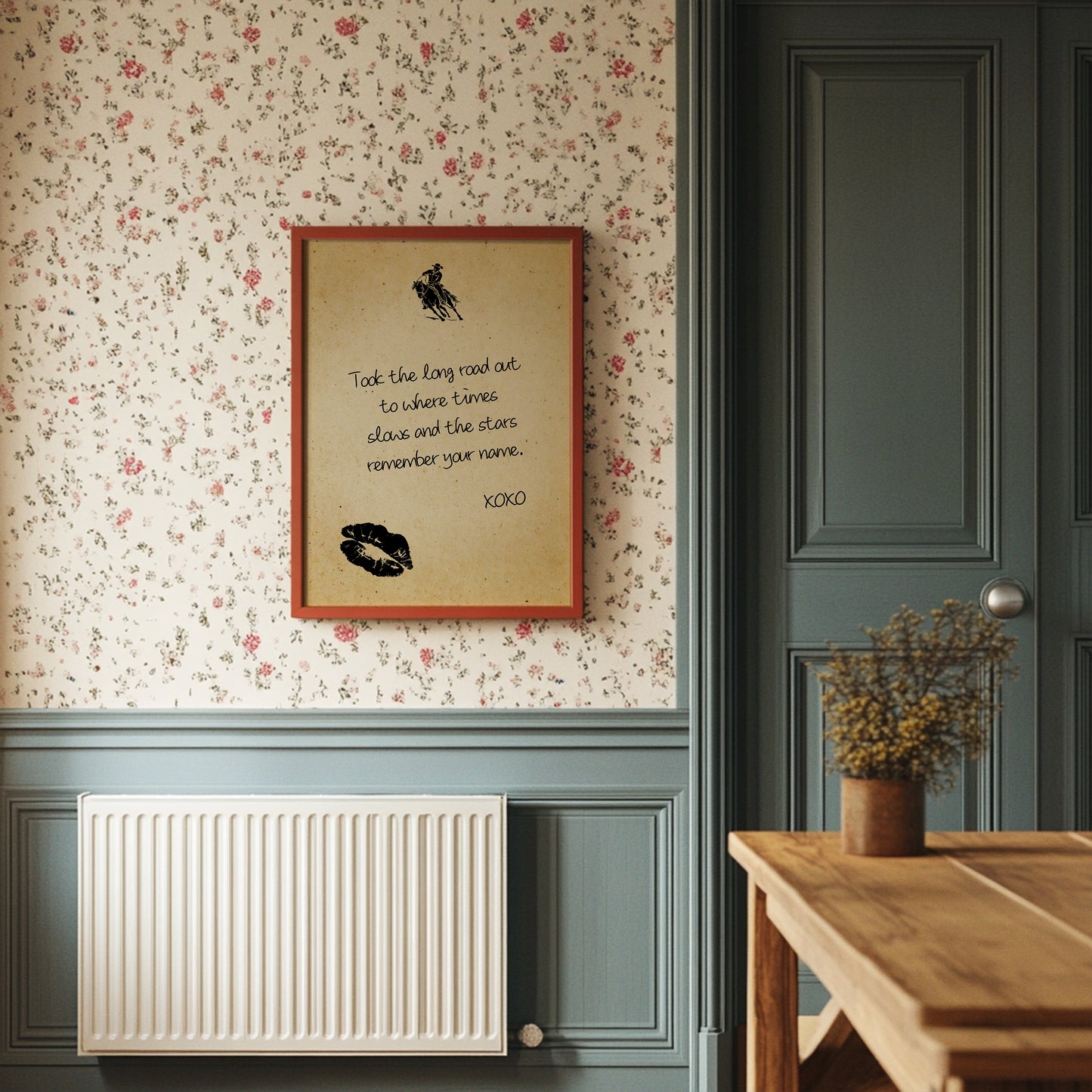 Took the Long Road Out — Cowboy Love Letter Print