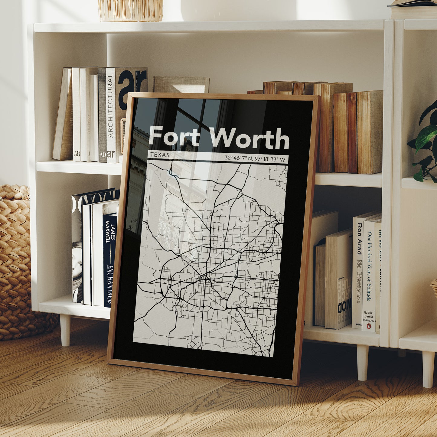 Fort Worth, Mapped in Black