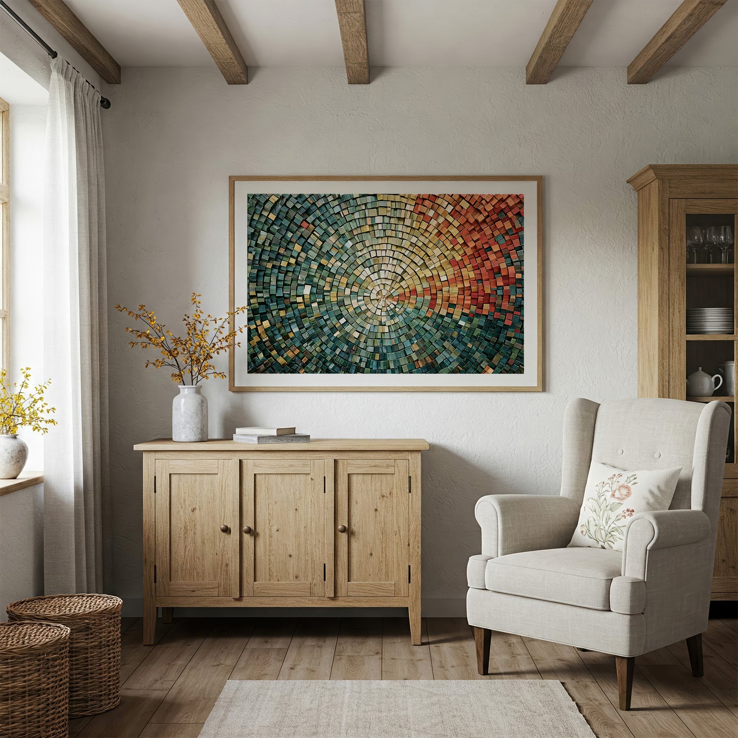 Radiating Terracotta and Sage