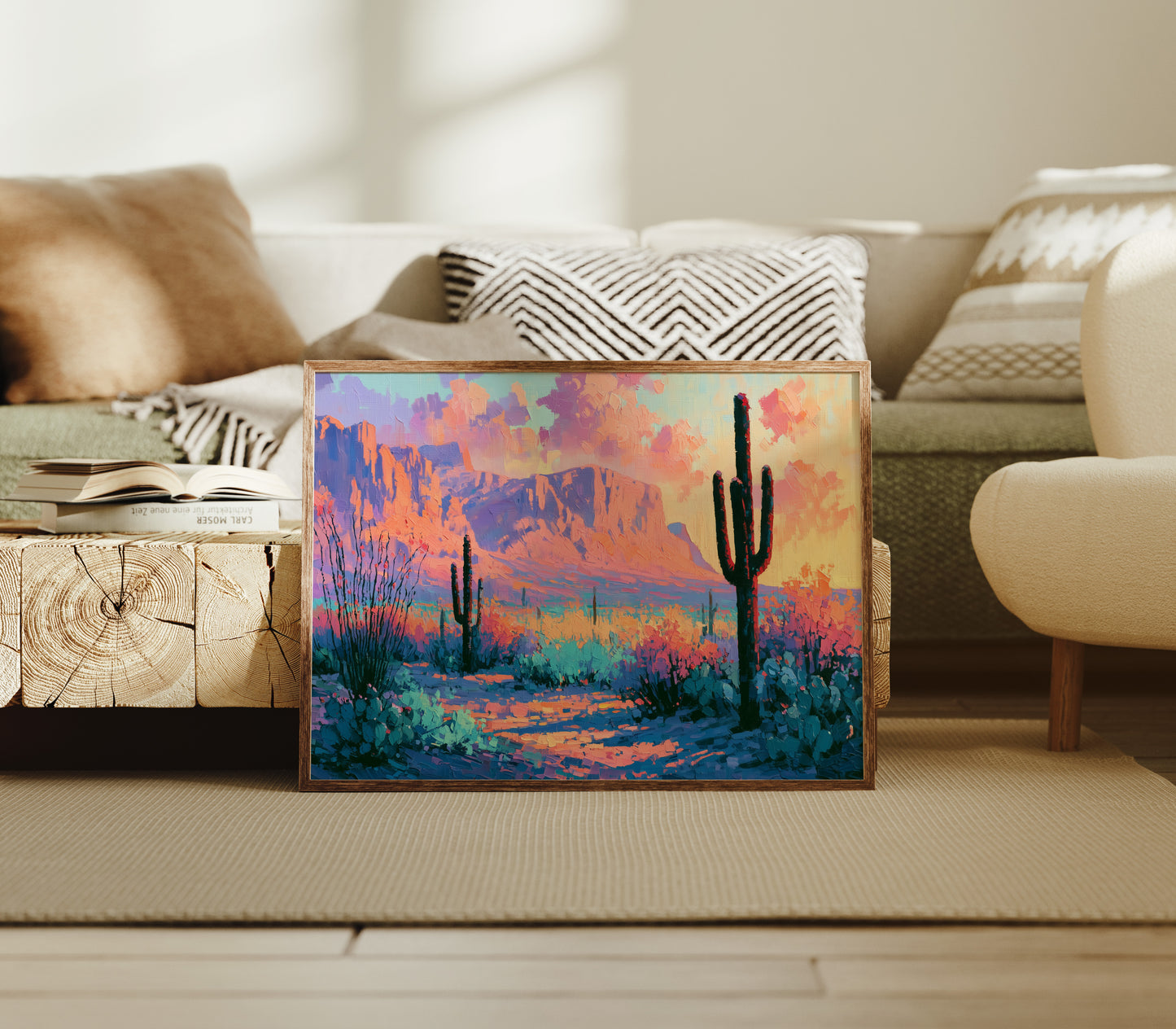 Saguaro Silhouettes at Twilight