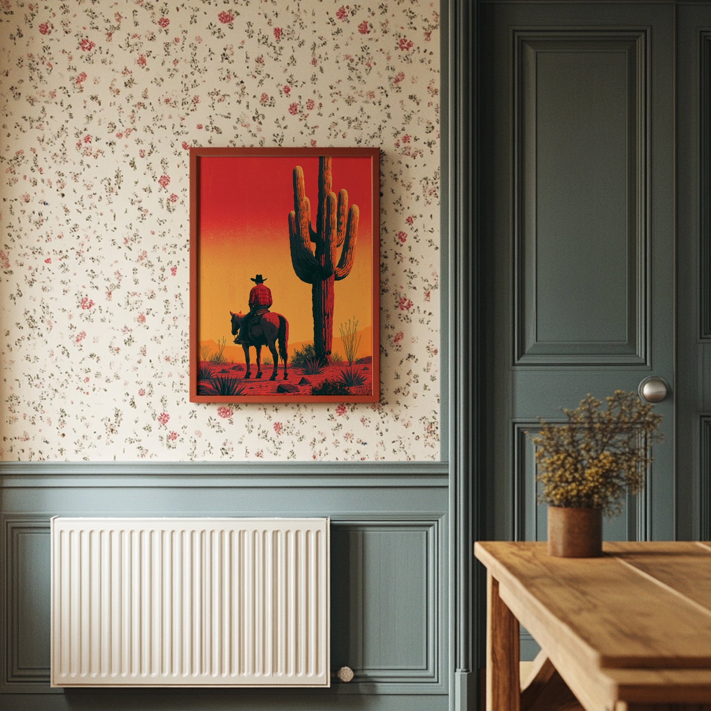 Cowboy's Watch: Desert Sunset Standoff