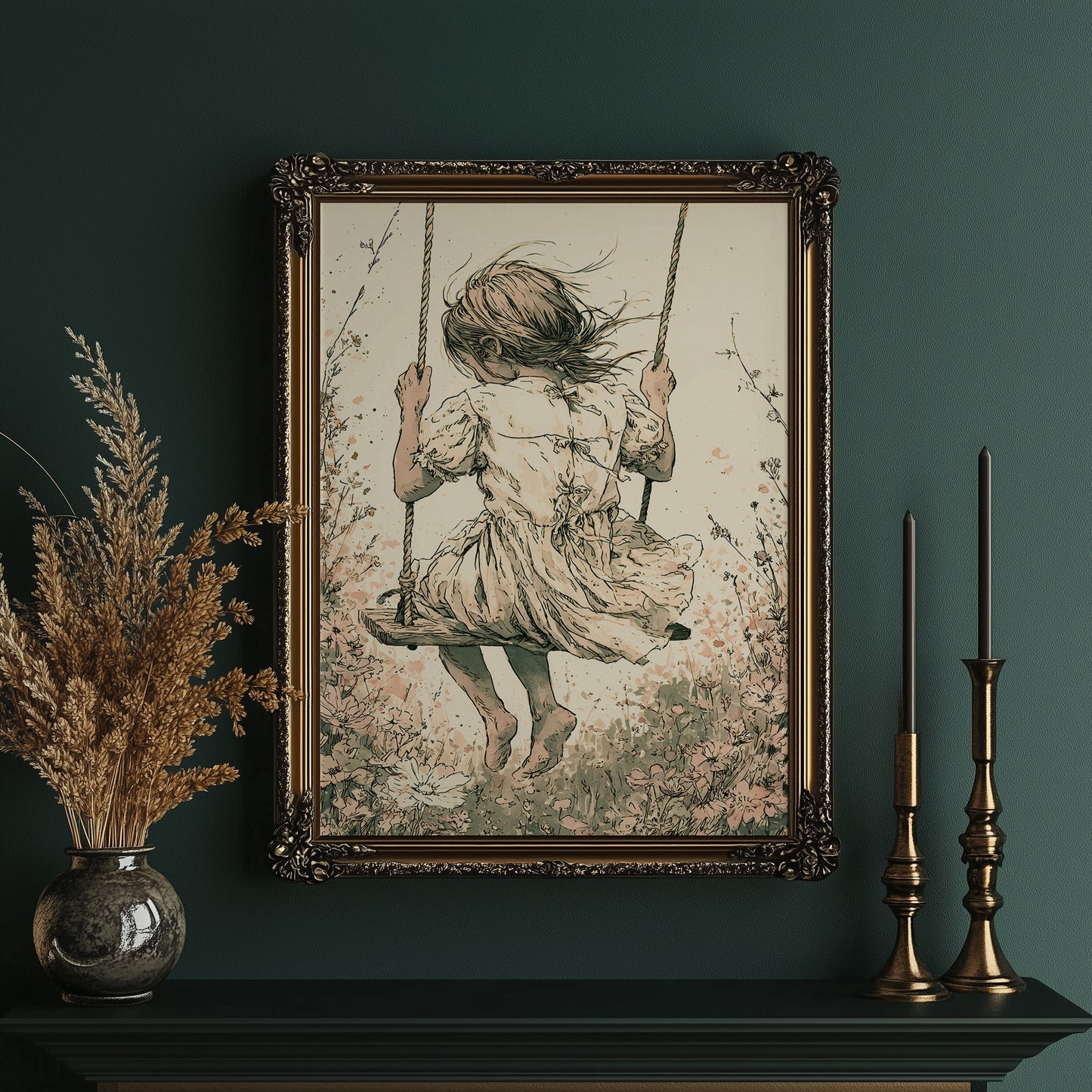 Blush Blossoms and the Swinging Girl