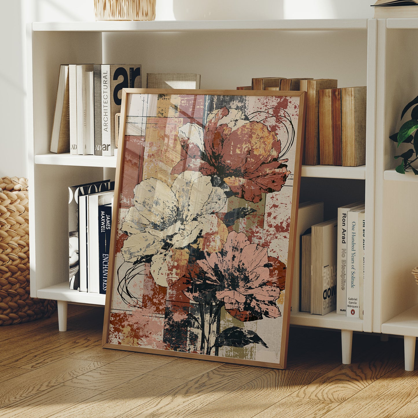 Blooms in Color Block & Splatter
