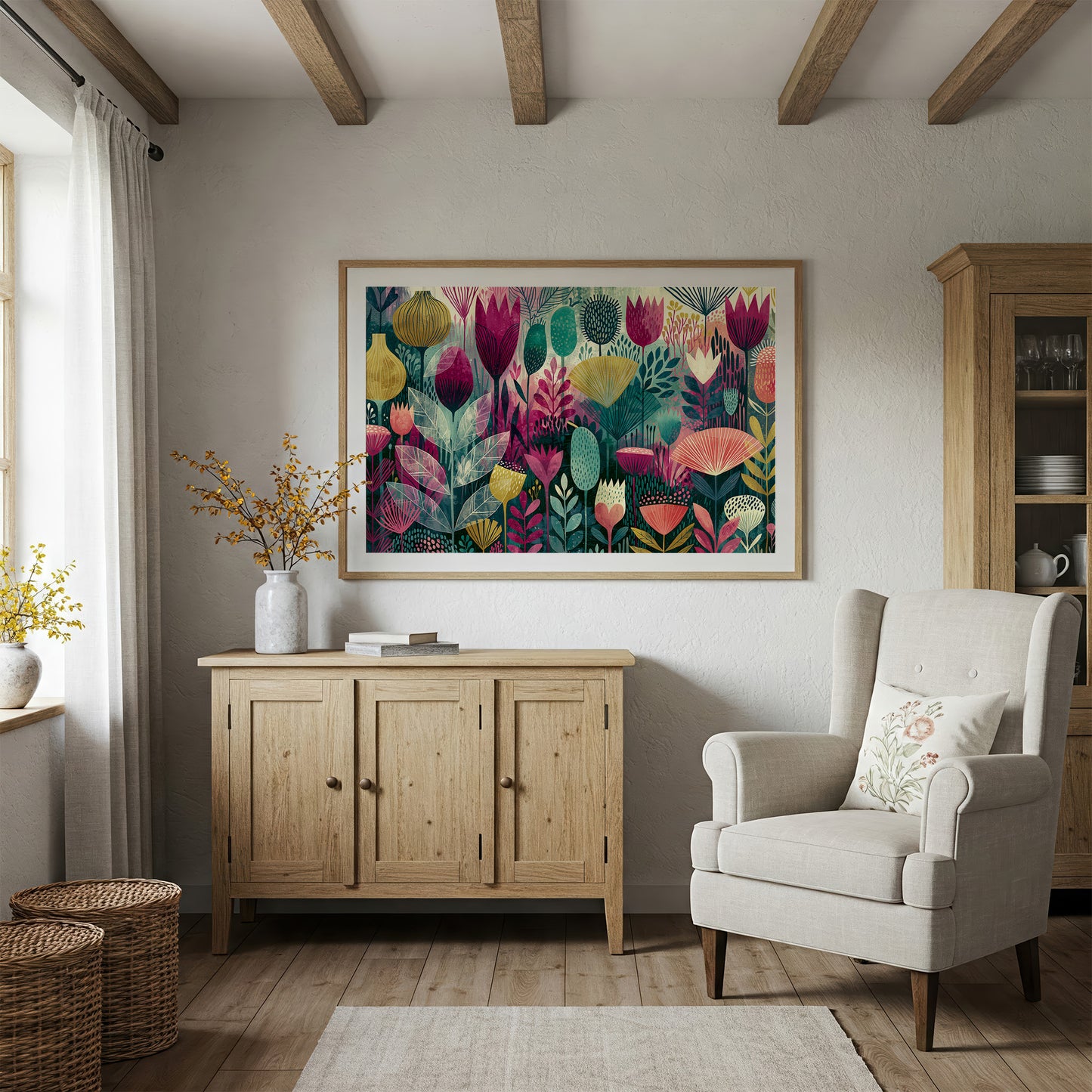Whimsical Garden, Jewel Tones