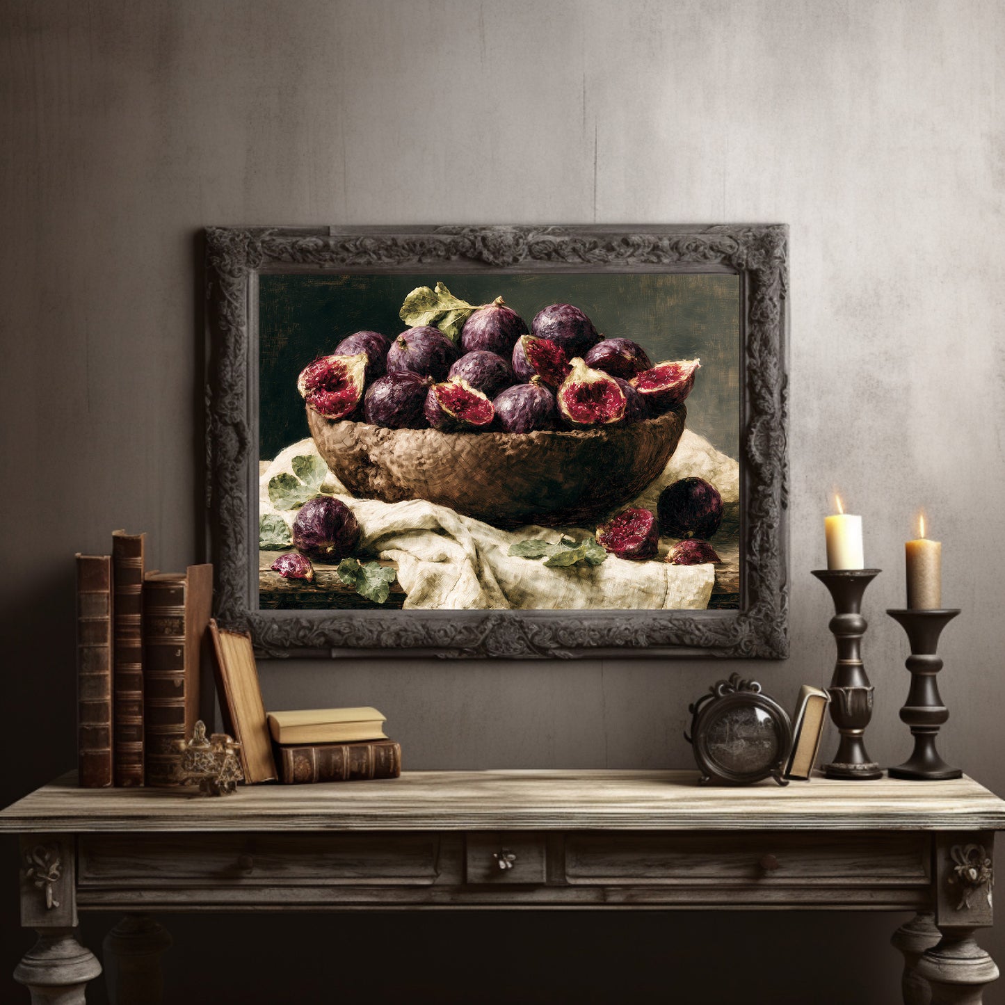 Woven Basket of Split Figs