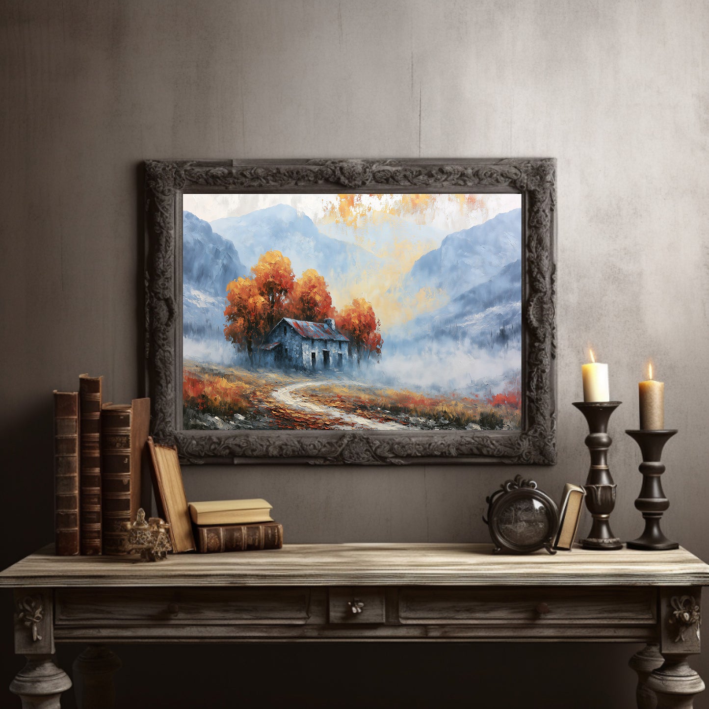 Cabin Where Autumn Settles