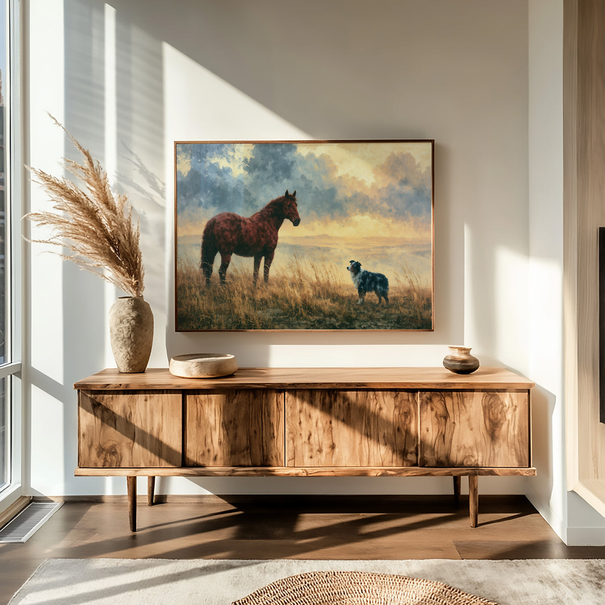 Bay Horse Meets the Shepherd