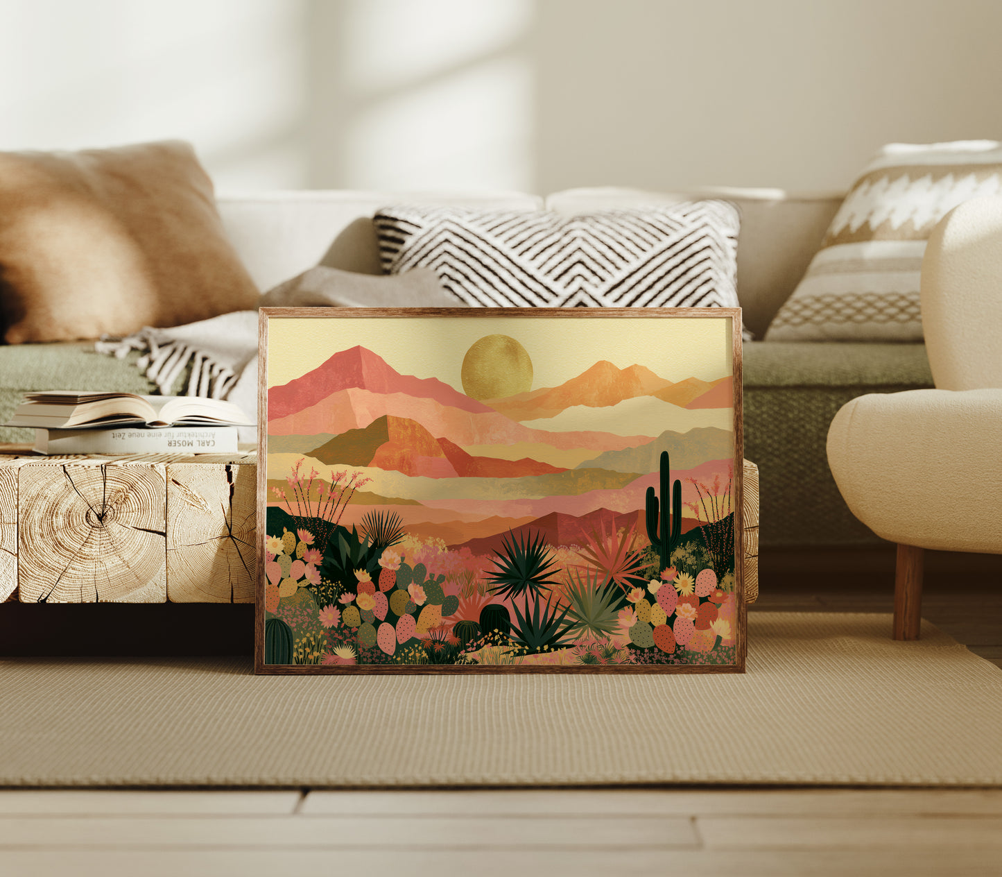 Desert Bloom at Golden Hour