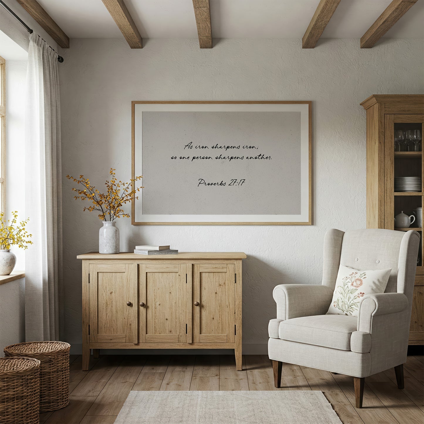 Iron Sharpens Iron Scripture Print