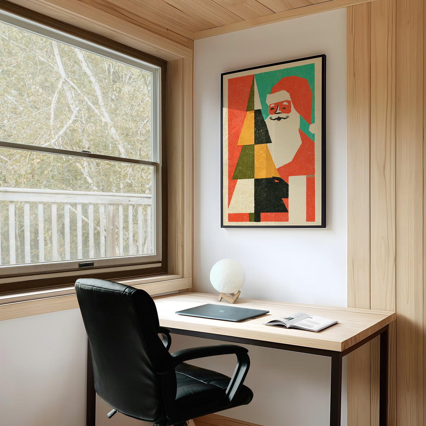Modernist Santa, Front & Center