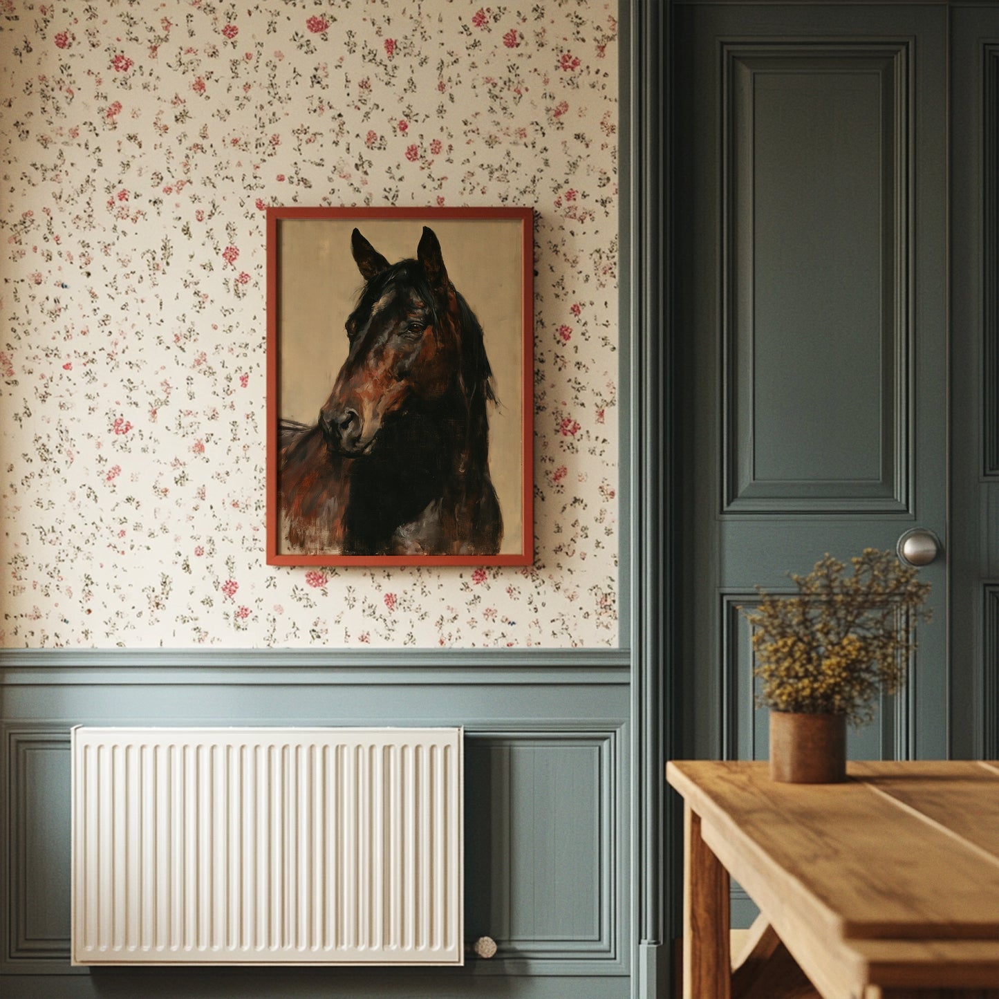 Bay Horse Classic Oil Portrait