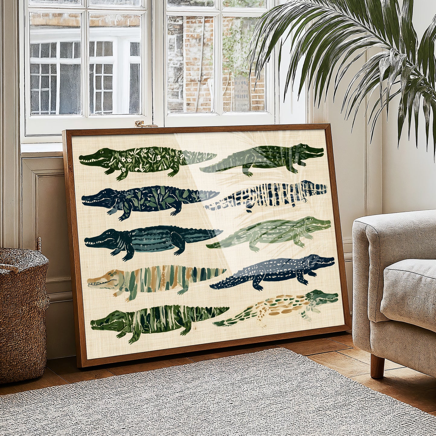 Ten Painted Alligators