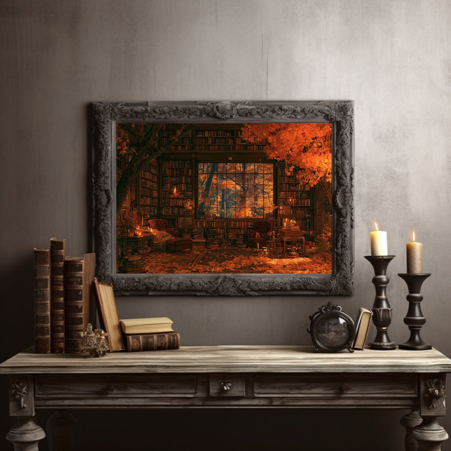 Autumn Library Reverie