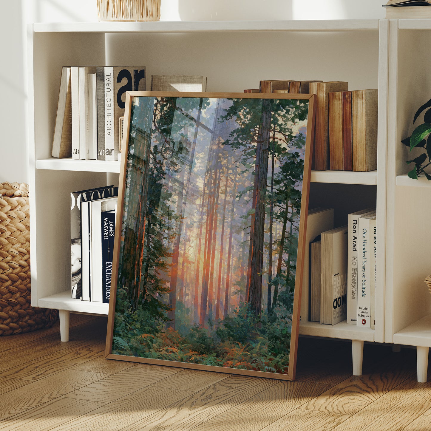 Sunset Through the Pines