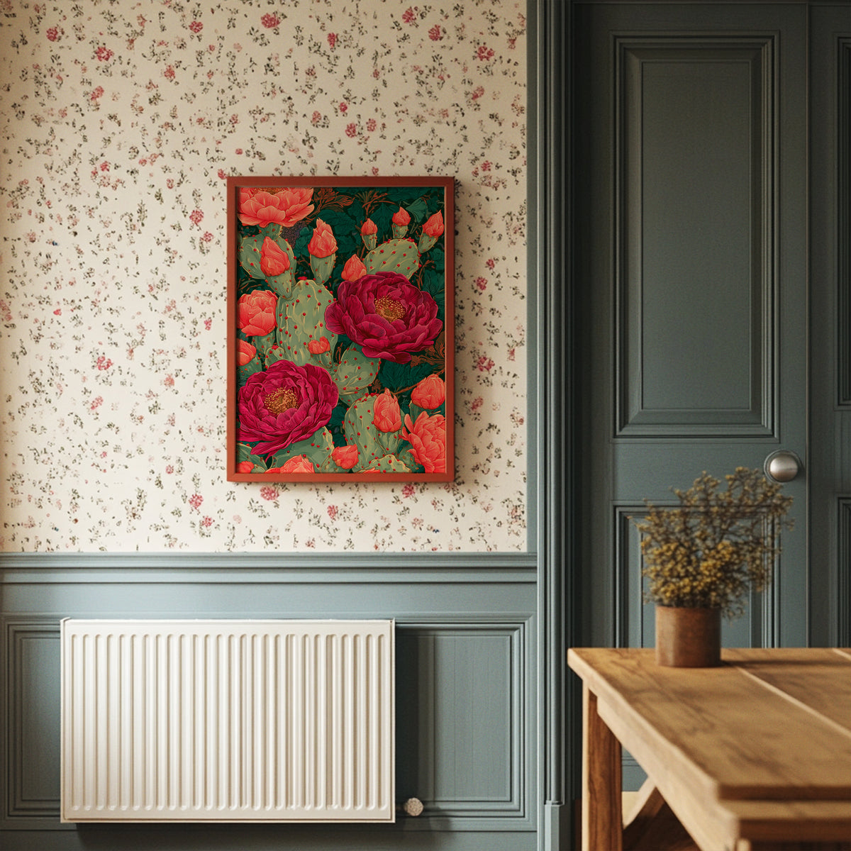 Prickly Pear in Full Bloom