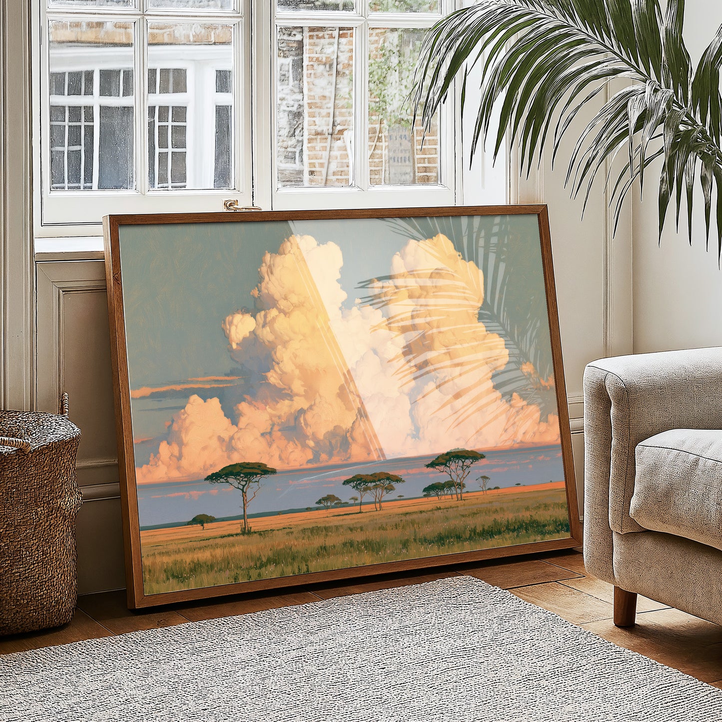 Savanna Under Cotton Clouds