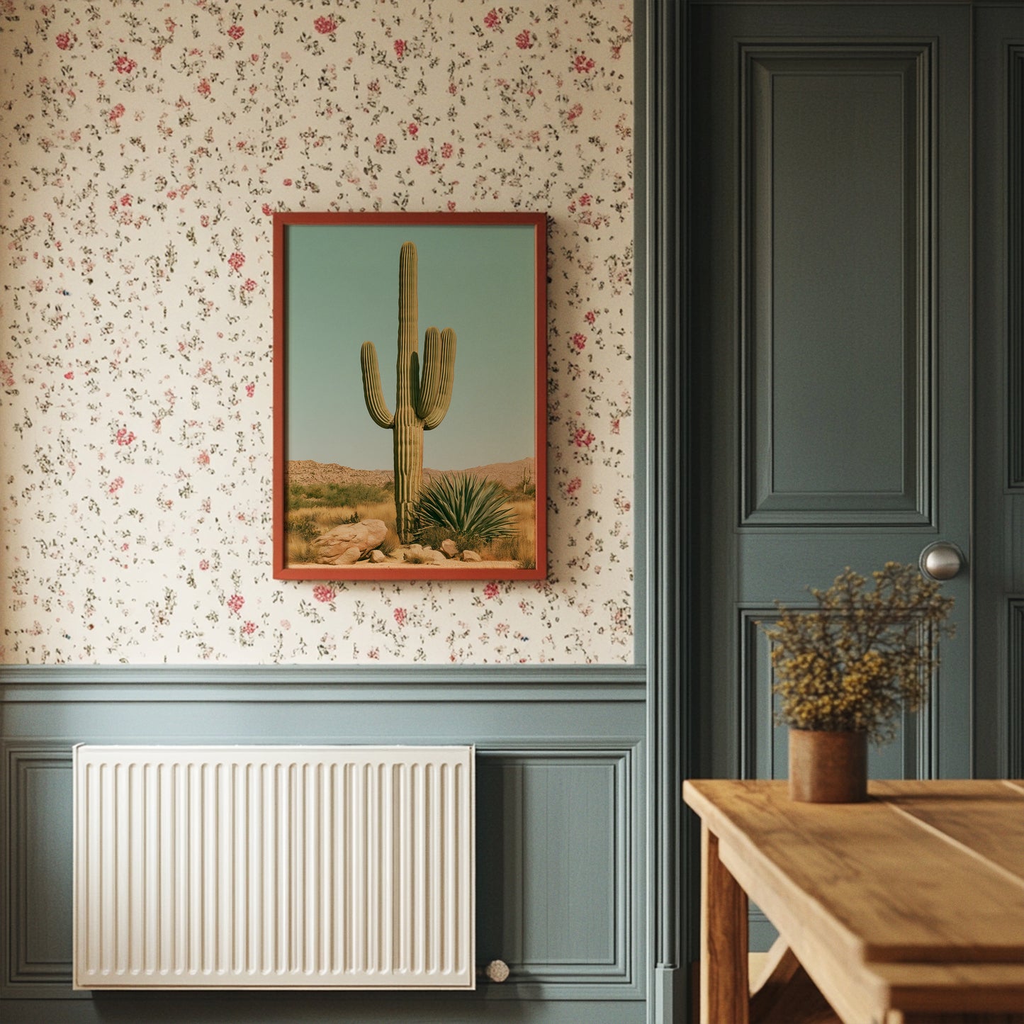 Saguaro Under Turquoise Sky