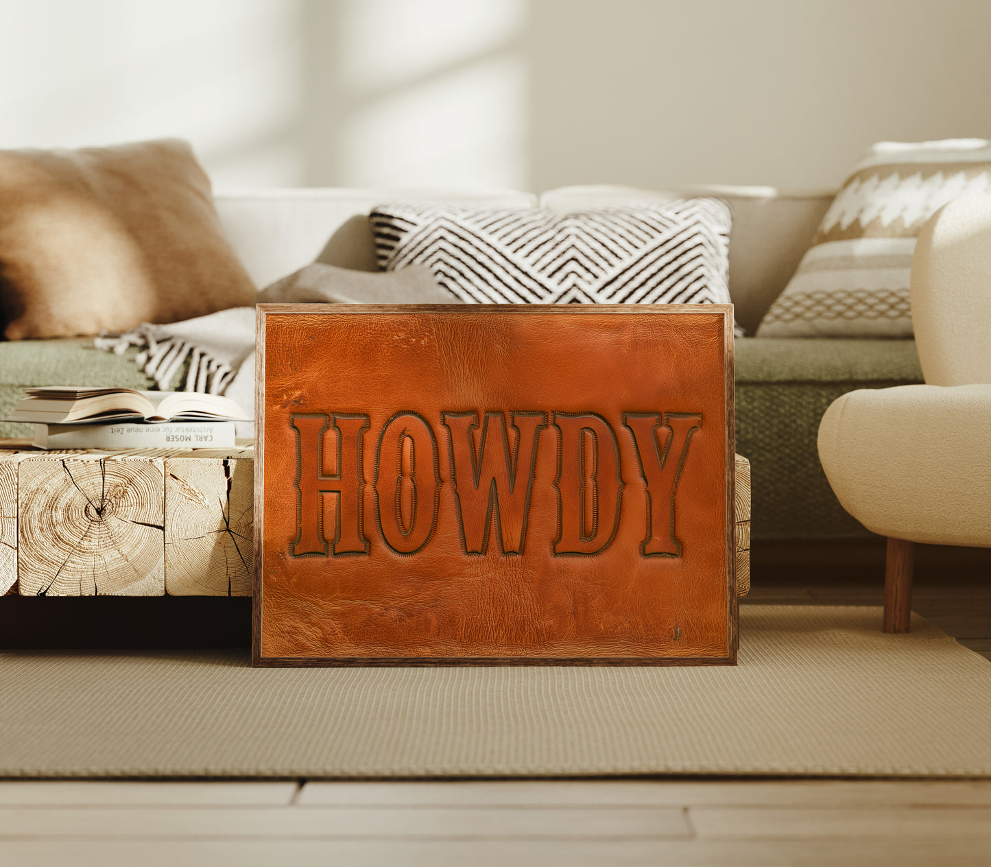 Howdy, Tooled In Leather