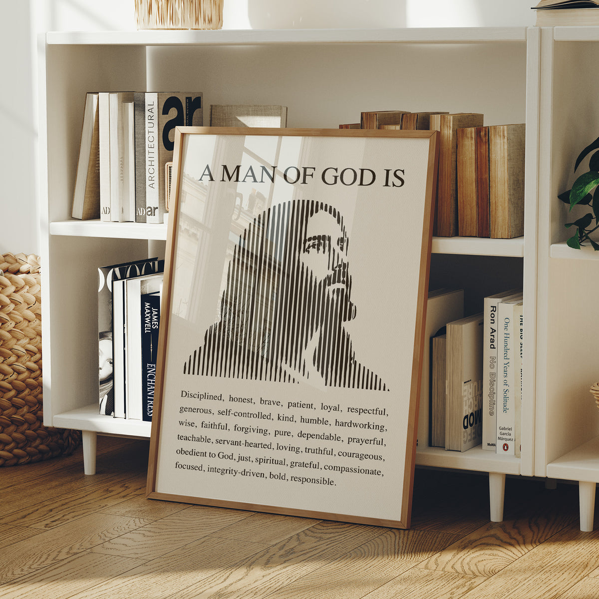 A Man of God: Ivory Line Portrait