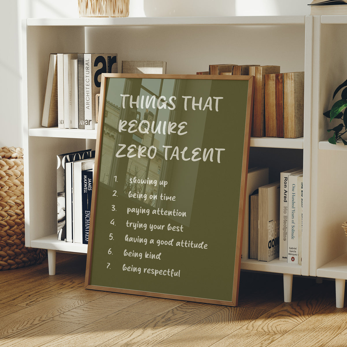 Things That Require Zero Talent, Olive Marker