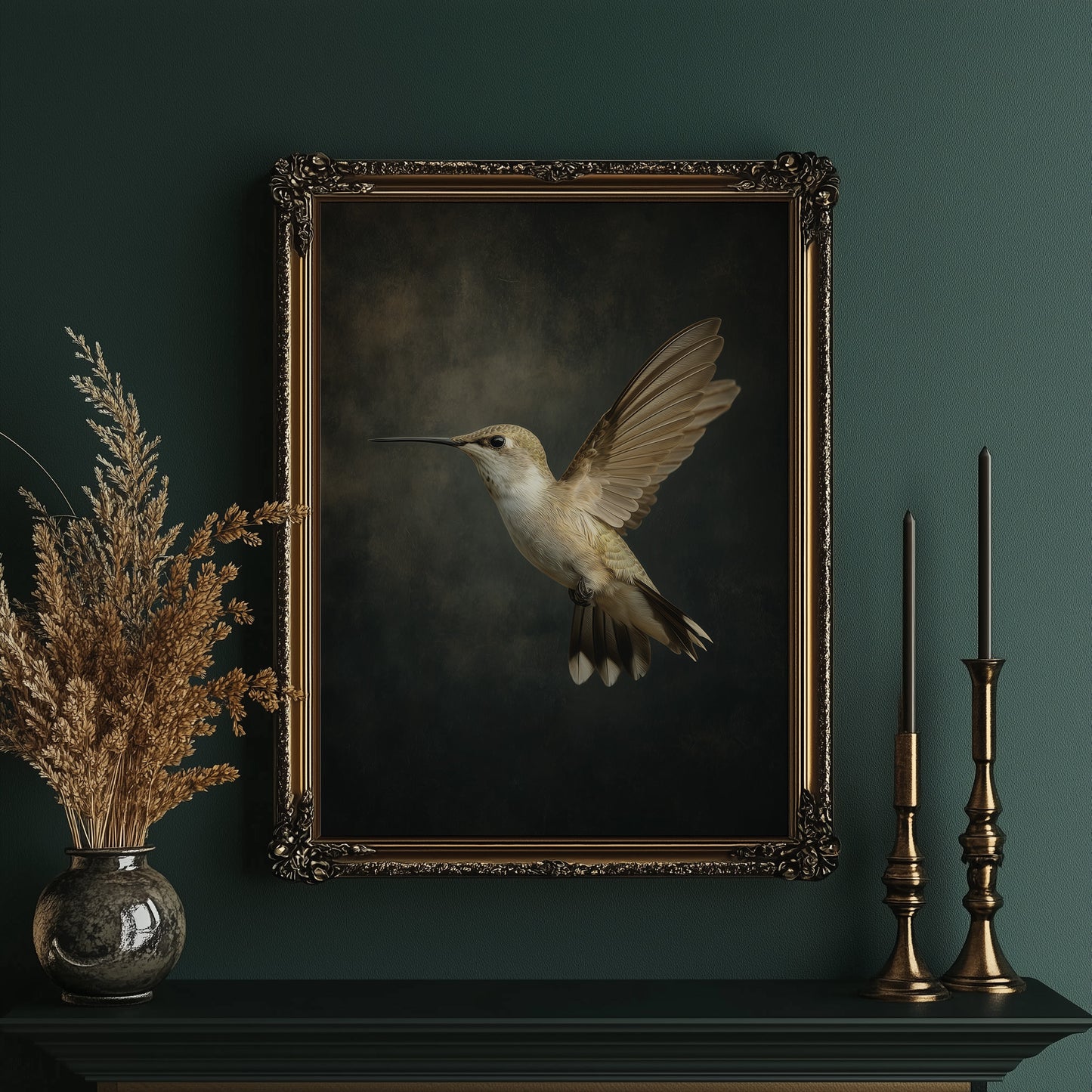 Hovering in Golden Silence