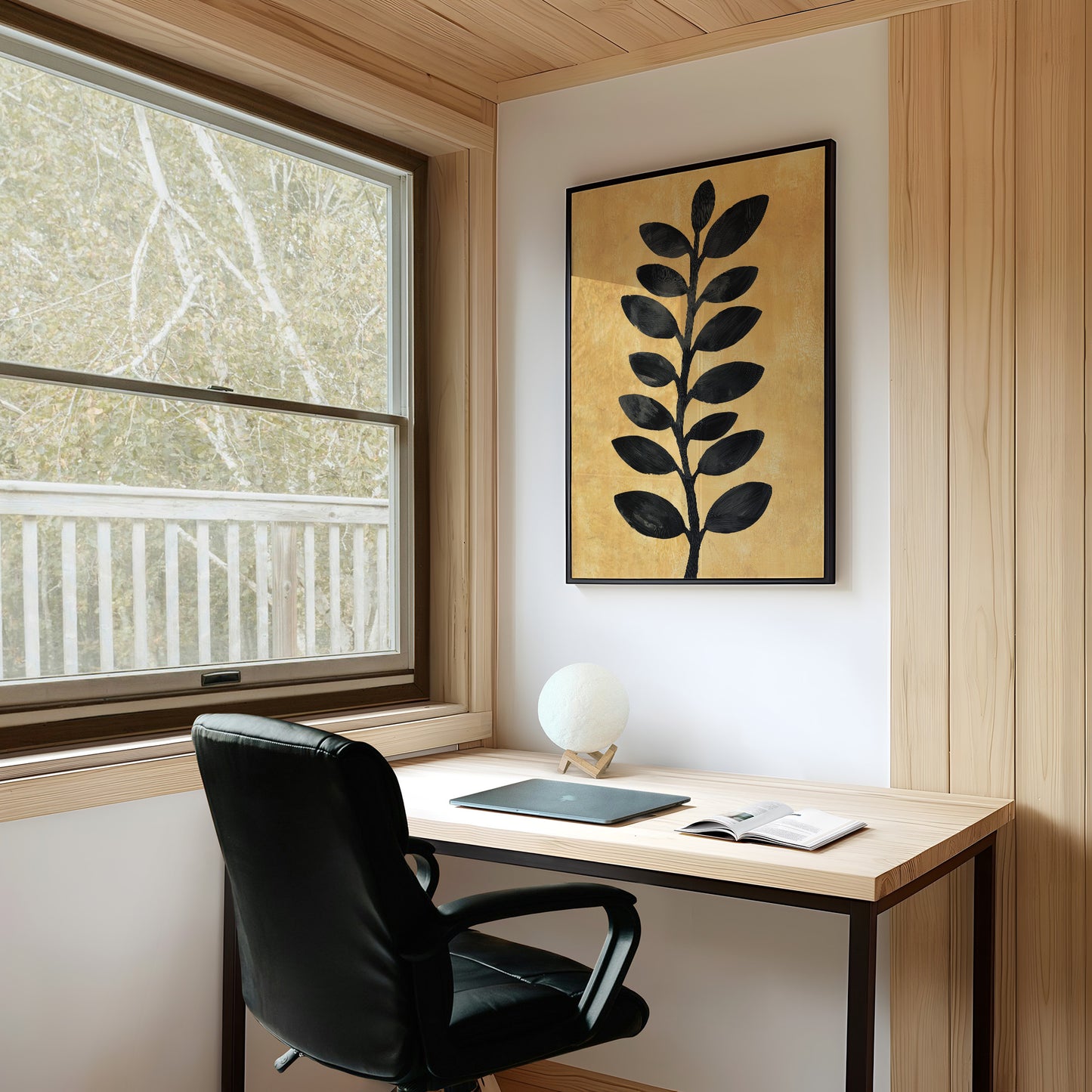 Golden Stem in Shadow