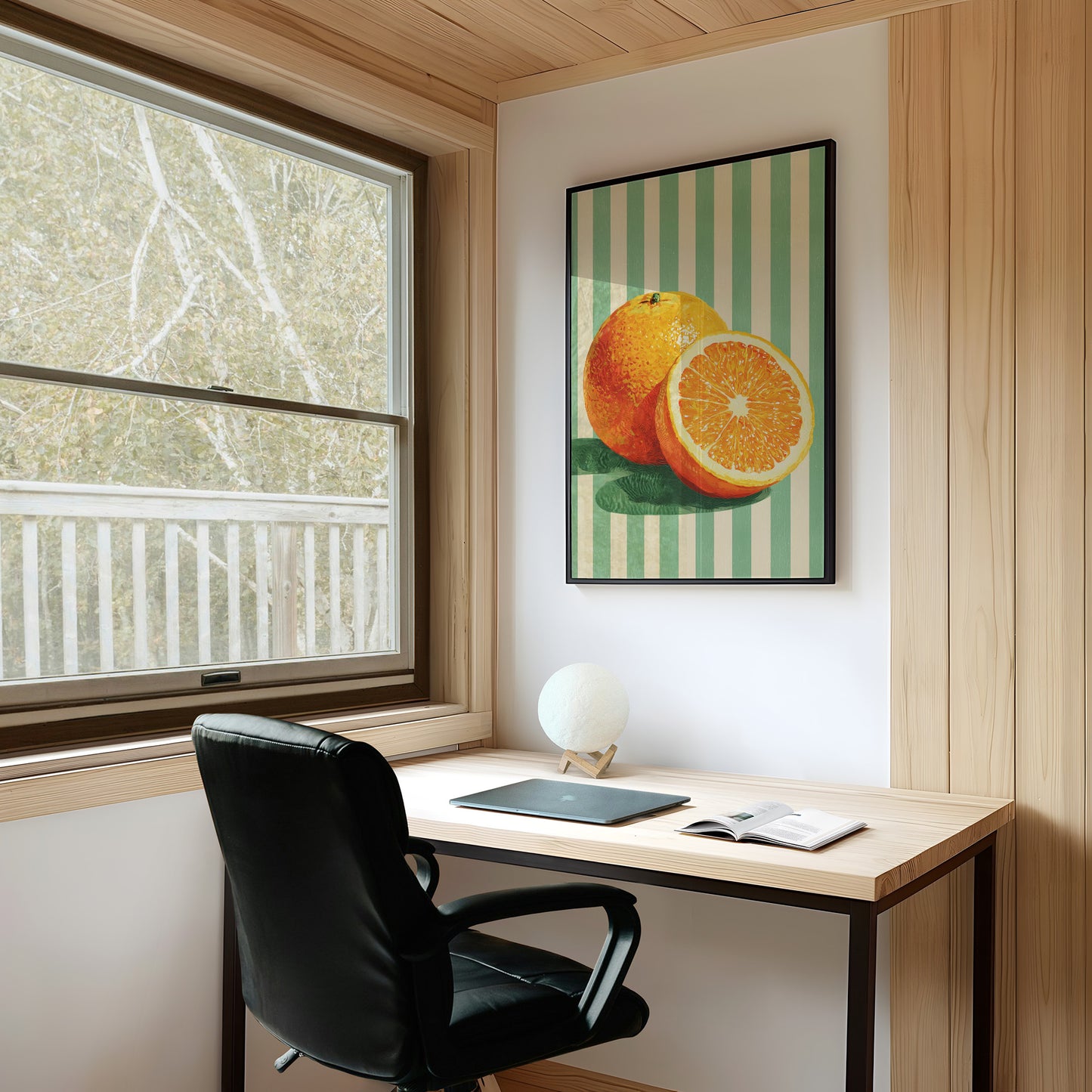 Citrus Glow in Mint Stripes