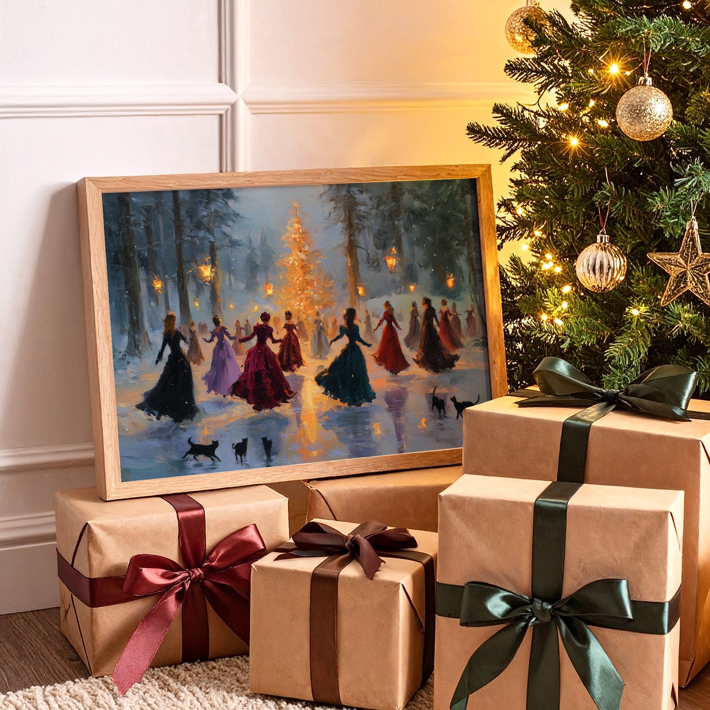 Lantern Waltz in Winter Woods