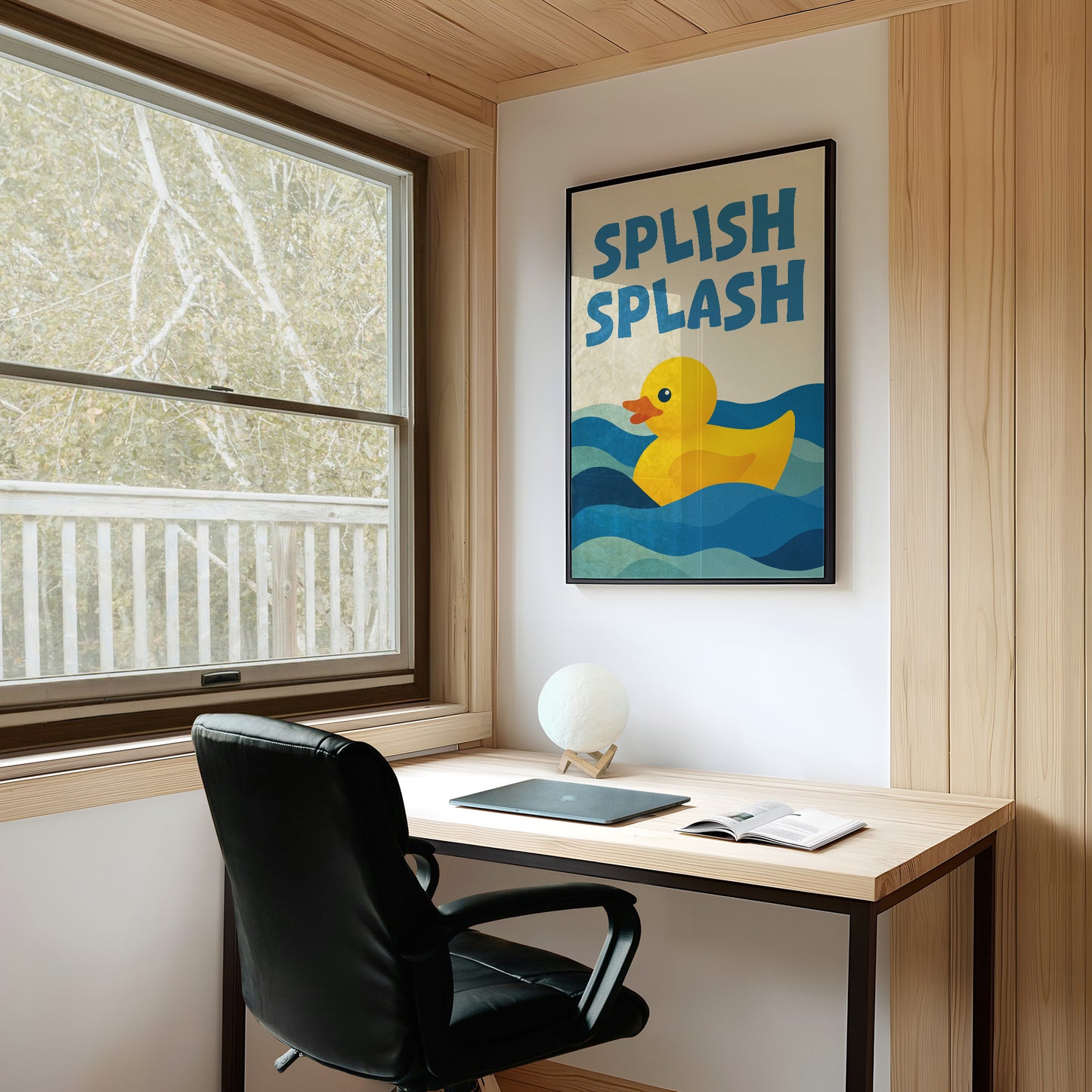 Sunny Duck in Rolling Waves