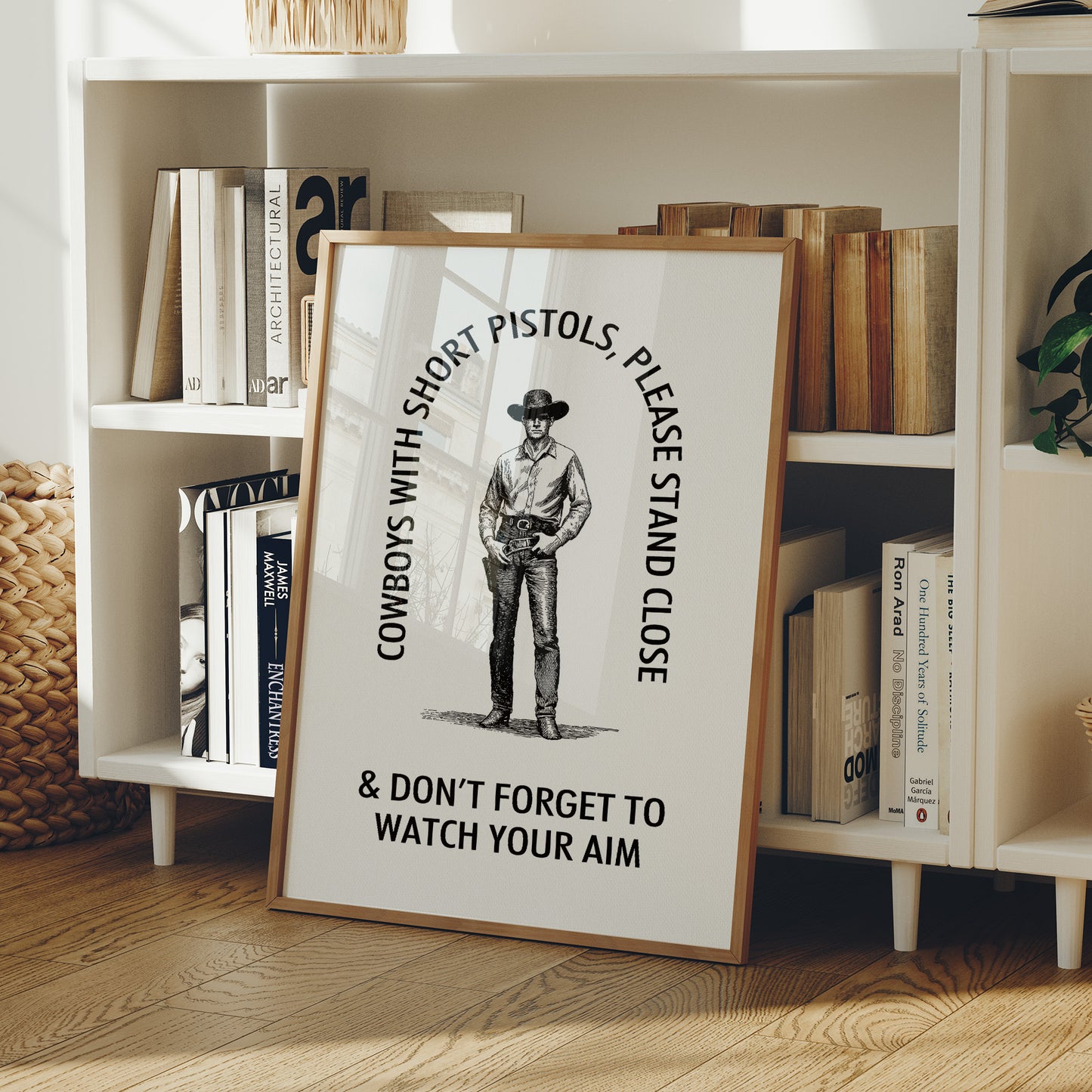 Watch Your Aim Cowboy Humor