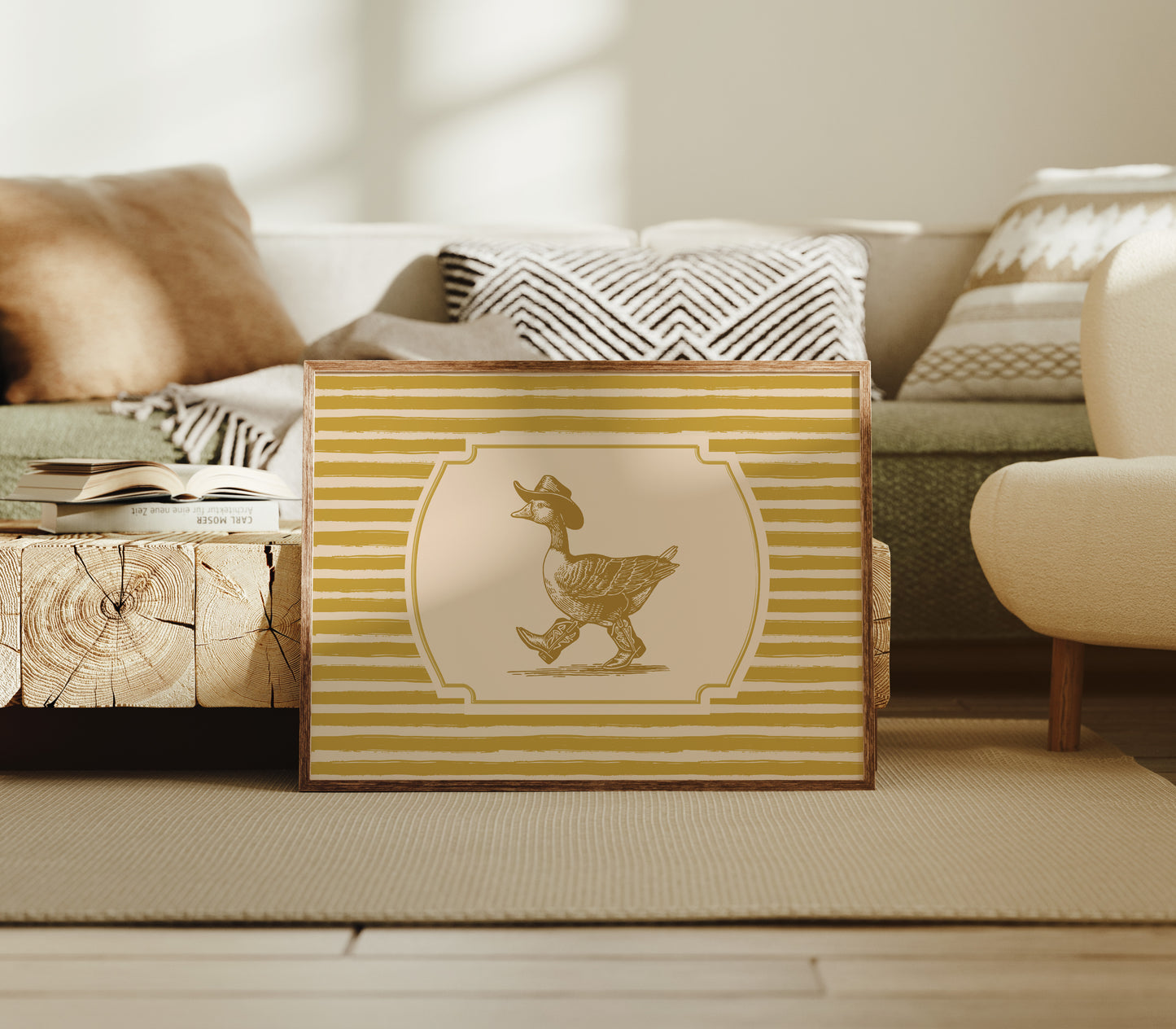 Cowboy Duck Western Wall Art