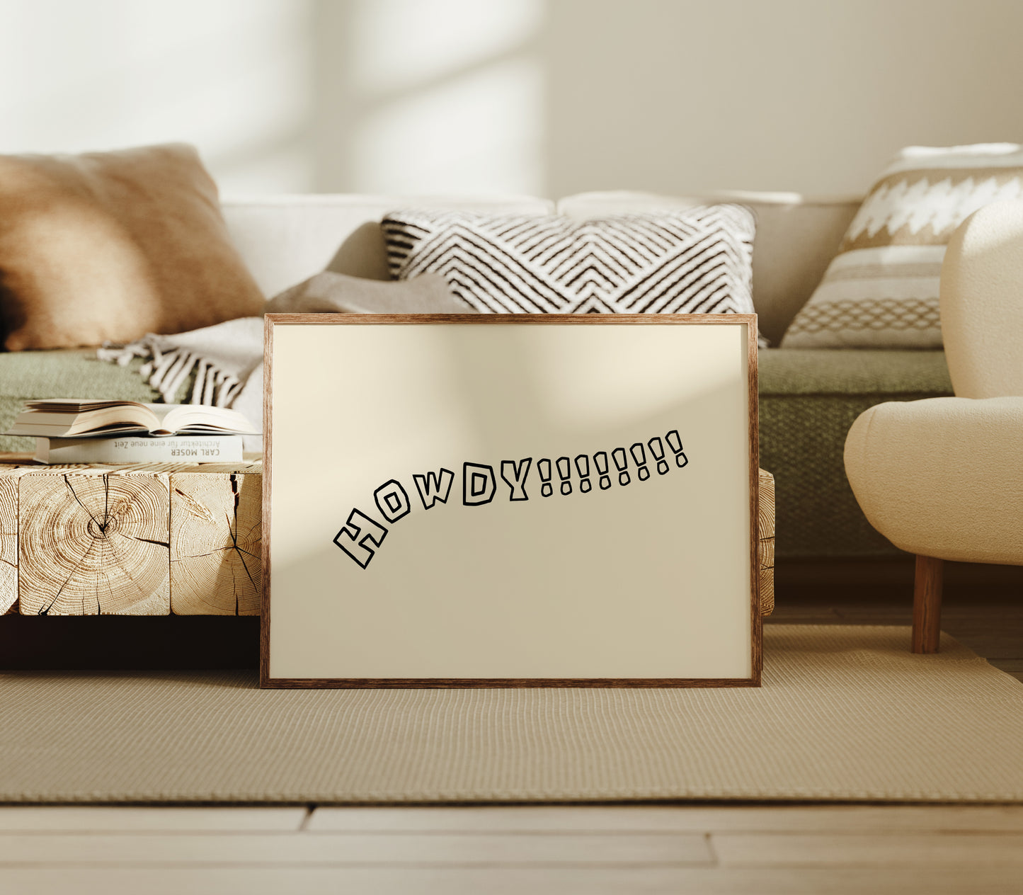 Howdy Western Typography Wall Art