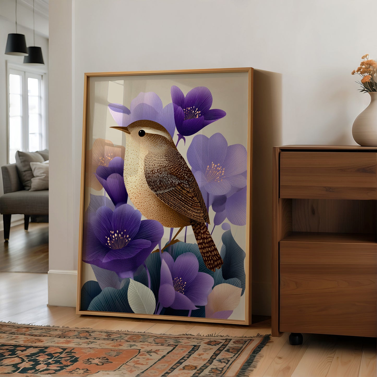 Small Bird, Excellent Taste in Flowers